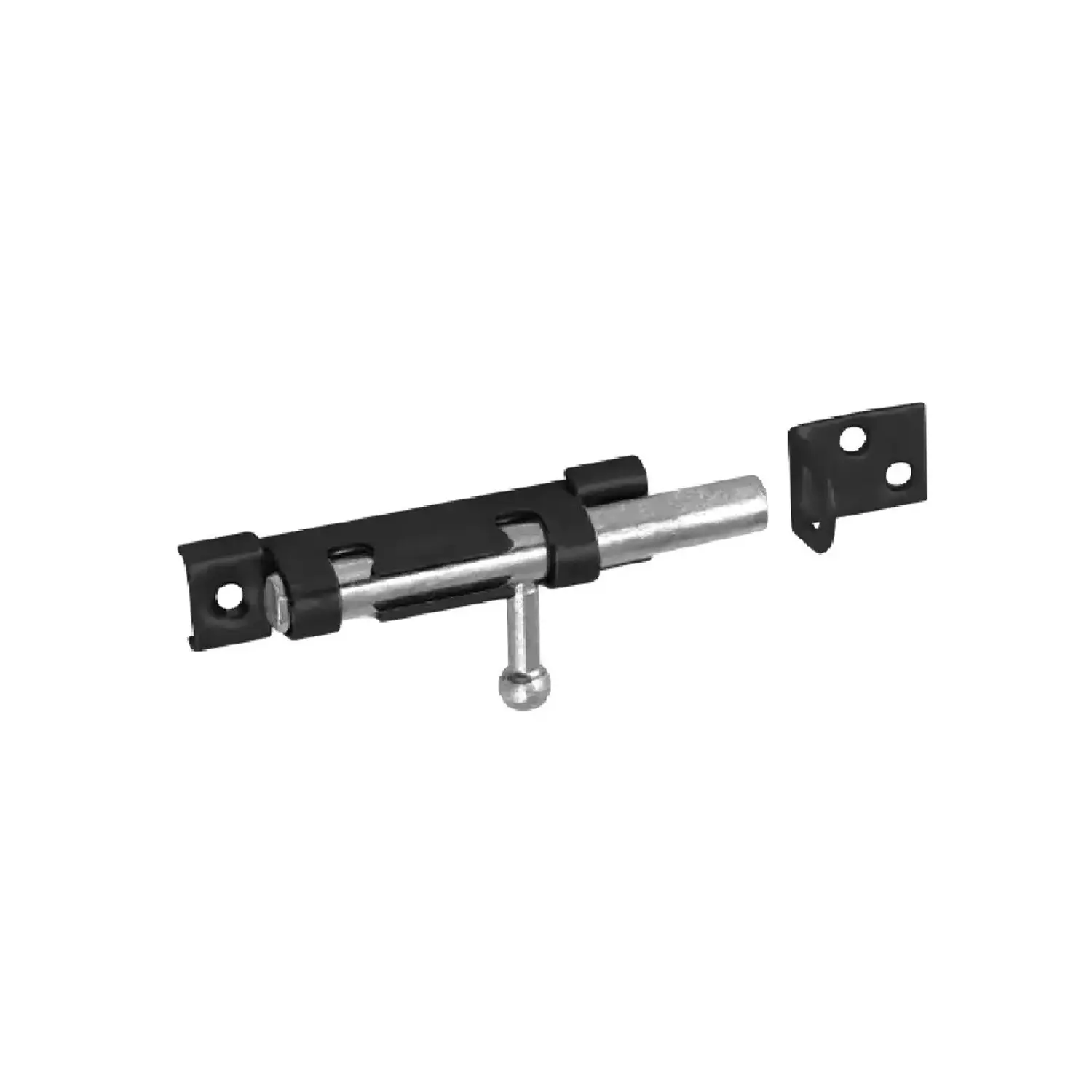 Domax Zástrč s kulatým jezdcem úzká WOS 70, černá duplex, 70 x 10 mm