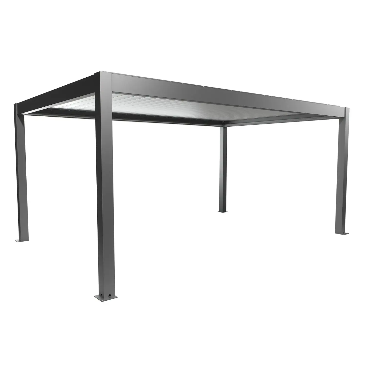 Biohort Pergola 5,5 x 3,5 křemenově šedá/stříbrná 552,5 x 367,5 cm