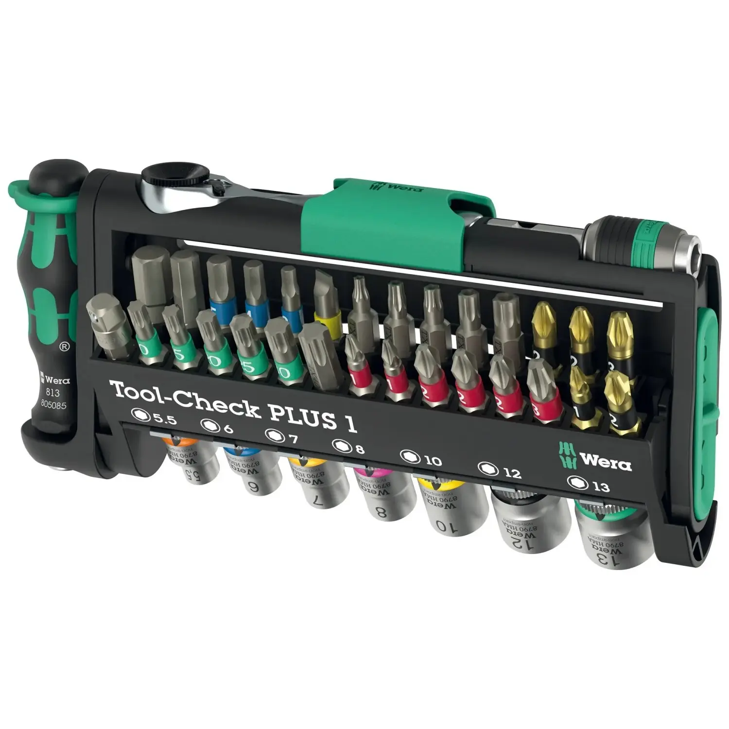 Wera Kompaktní ráčnová sada Tool-Check PLUS 1, 39dílná