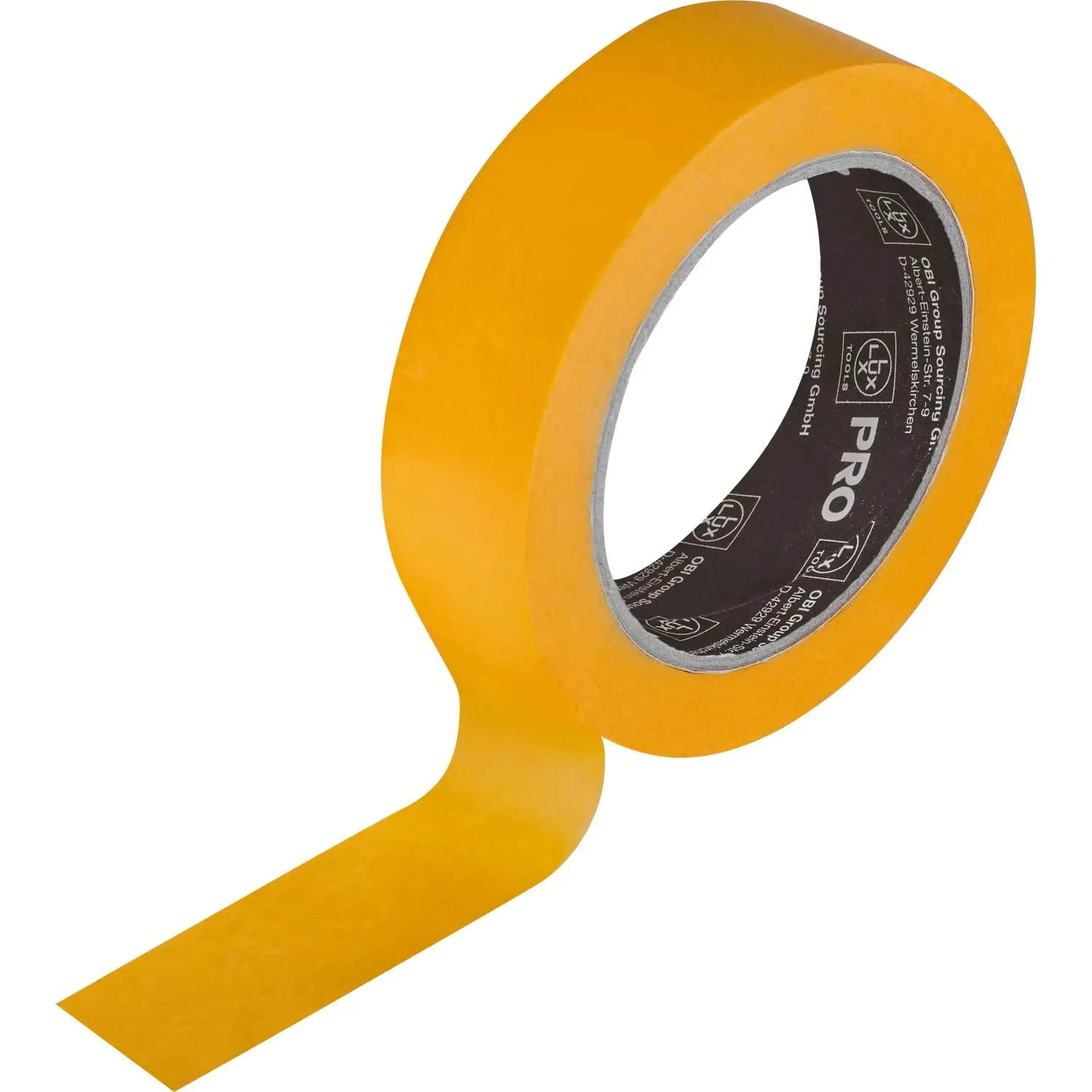 LUX-TOOLS PRO Malířská zakrývací páska, žlutá, 30 mm x 50 m