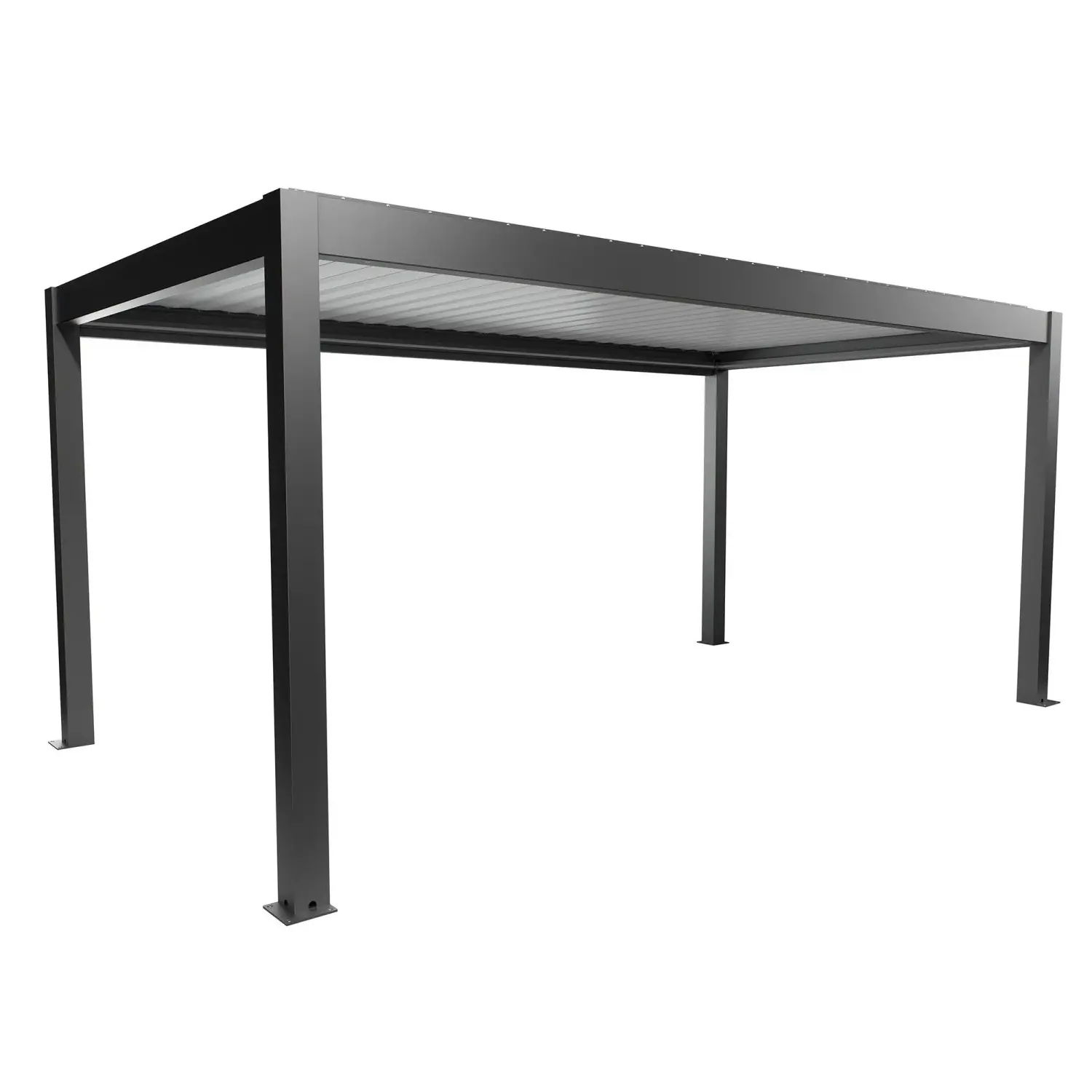 Biohort Pergola 5,5 x 3 tmavě šedá/bílá  552,5 x 312 cm