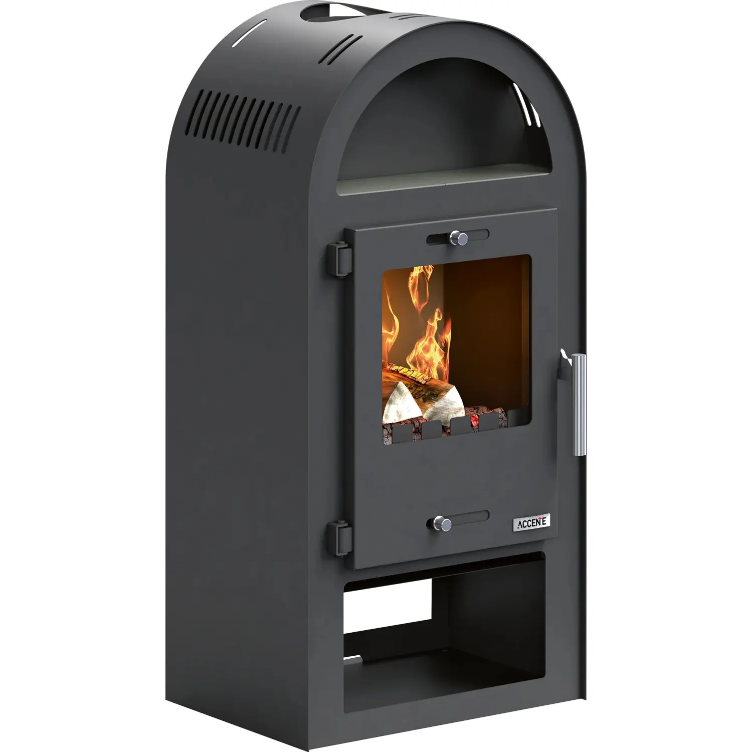 ACCENTE Krbová kamna Magna 3.0 Plus, 7,5 kW, černá, 98,5 × 48 × 43 cm
