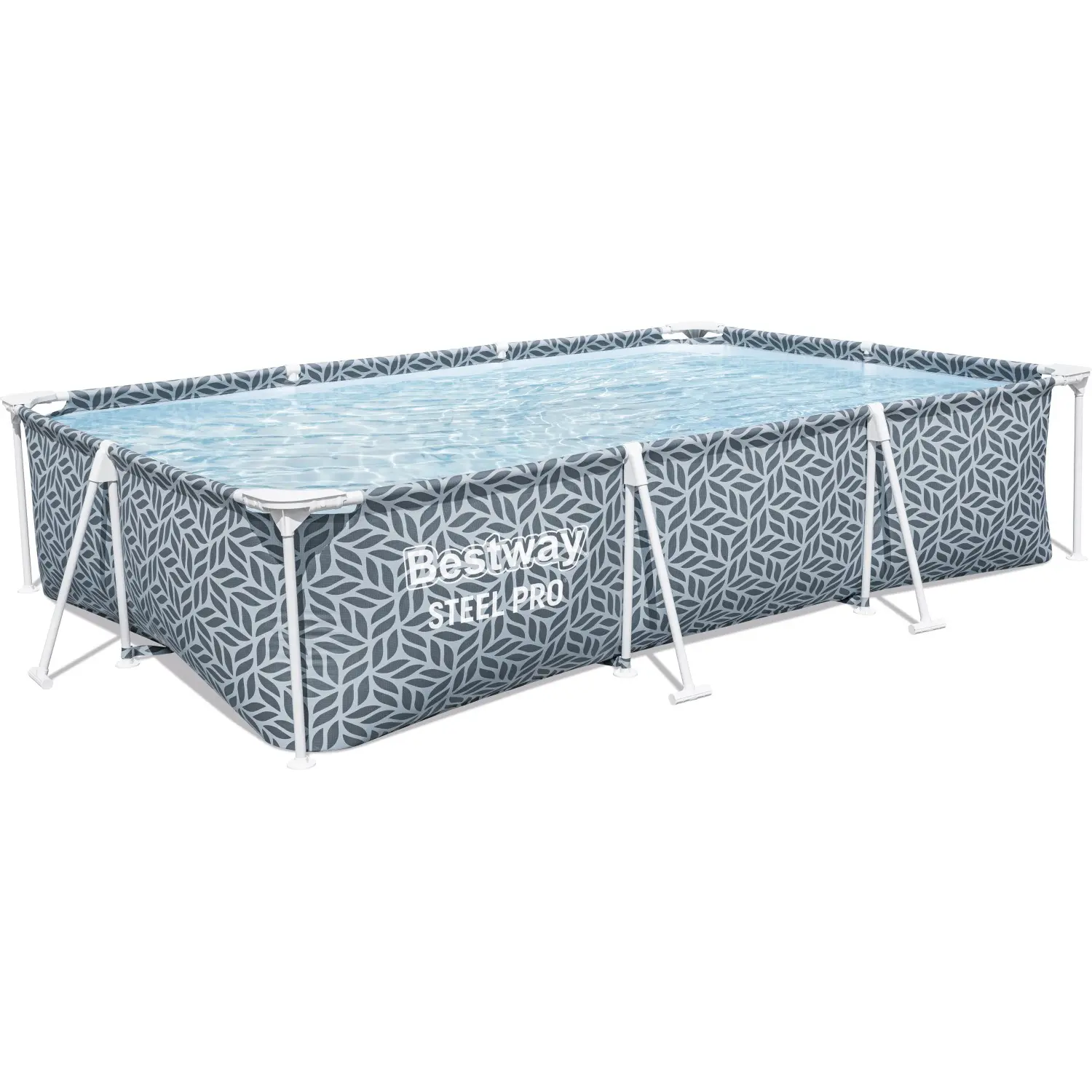Bestway Bazén Steel Pro obdélníkový design listí 300x201x66 cm (GS/EN)