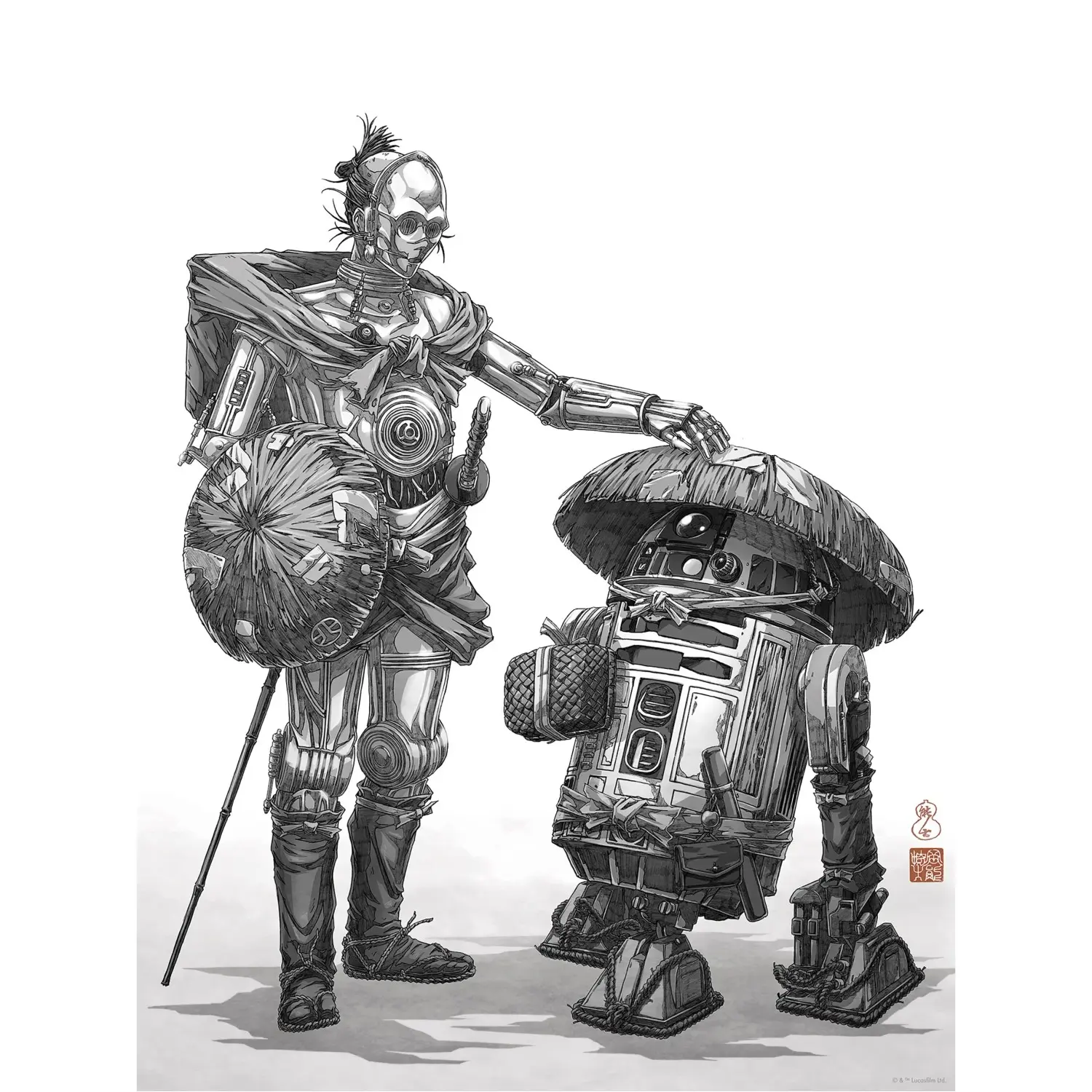 Komar Plakát Star Wars Vision Samurai Droids 30 x 40 cm