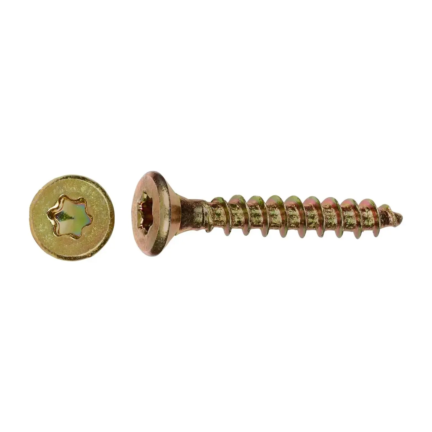 Uni vrut se zápustnou hlavou TX20 plný závit žlutě pozink. 4,5x16 mm, 200 ks