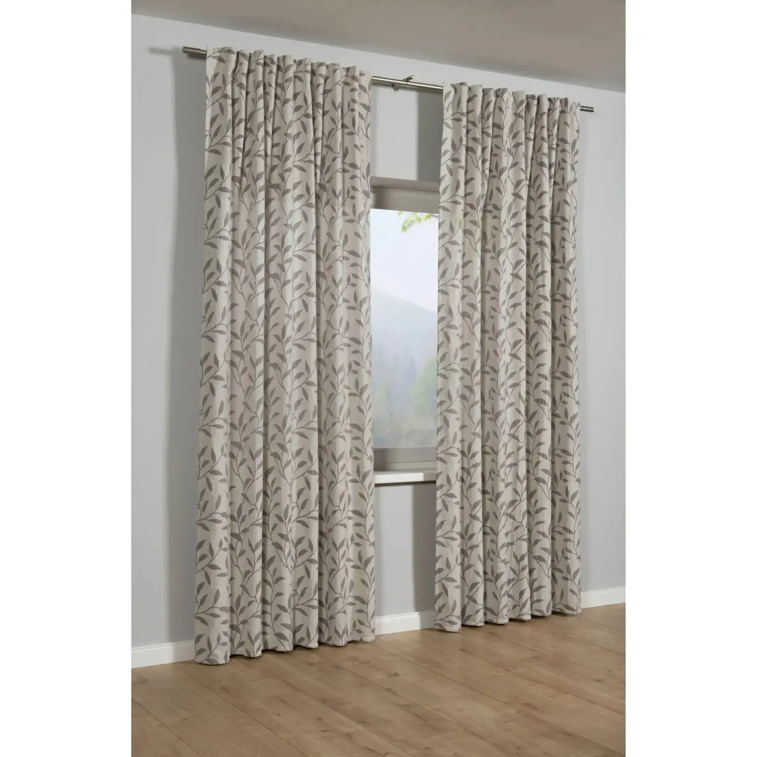Bennetti Závěs se skrytými poutky, žakárový, taupe 245 x 140 cm