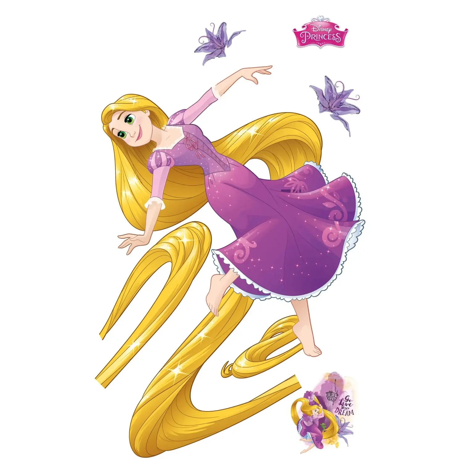 Komar Samolepicí vliesová fototapeta Rapunzel XXL 127 x 200 cm