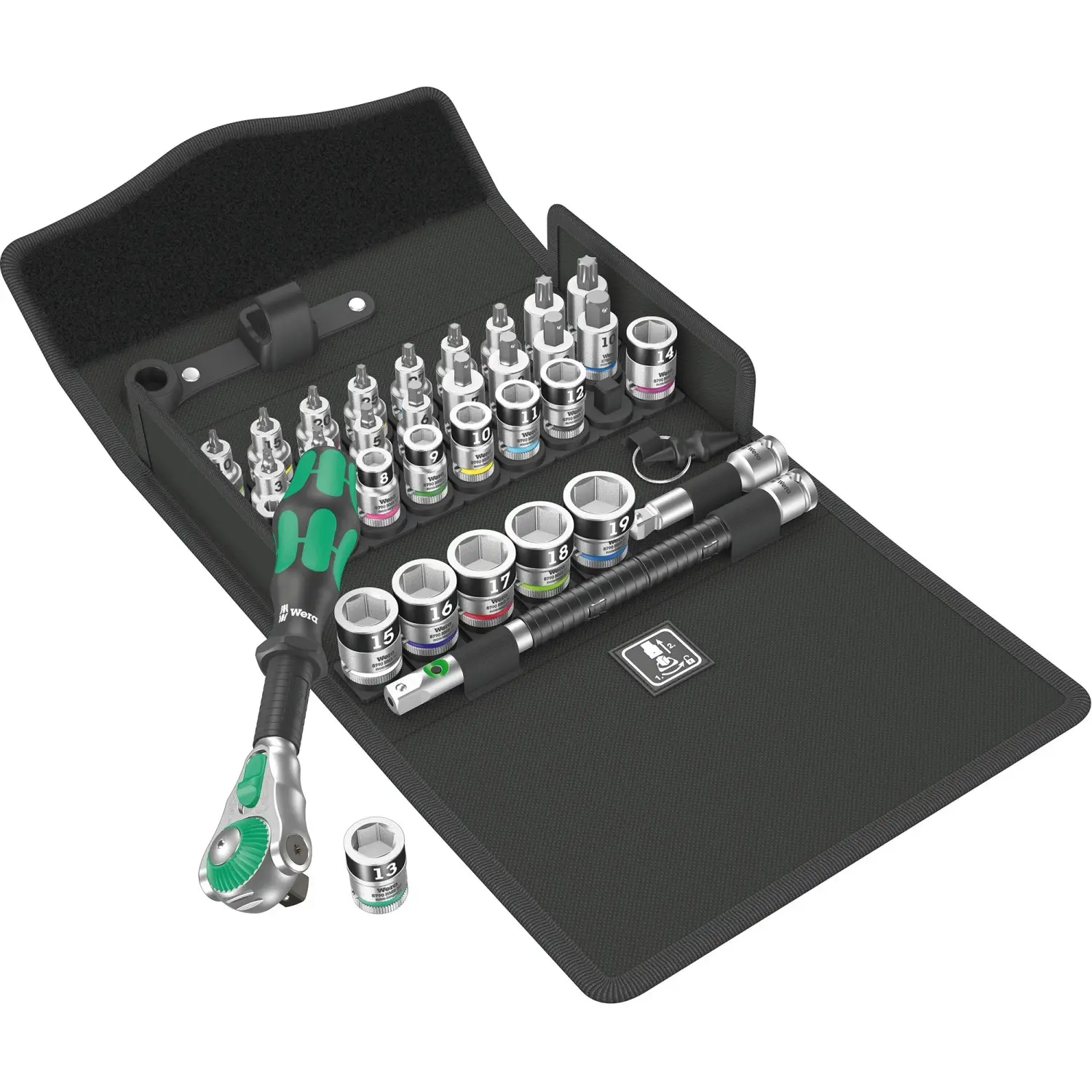 Wera Sada nářadí s ráčnou 8100 SB All-in Zyklop speed, profil 3/8", 35dílná