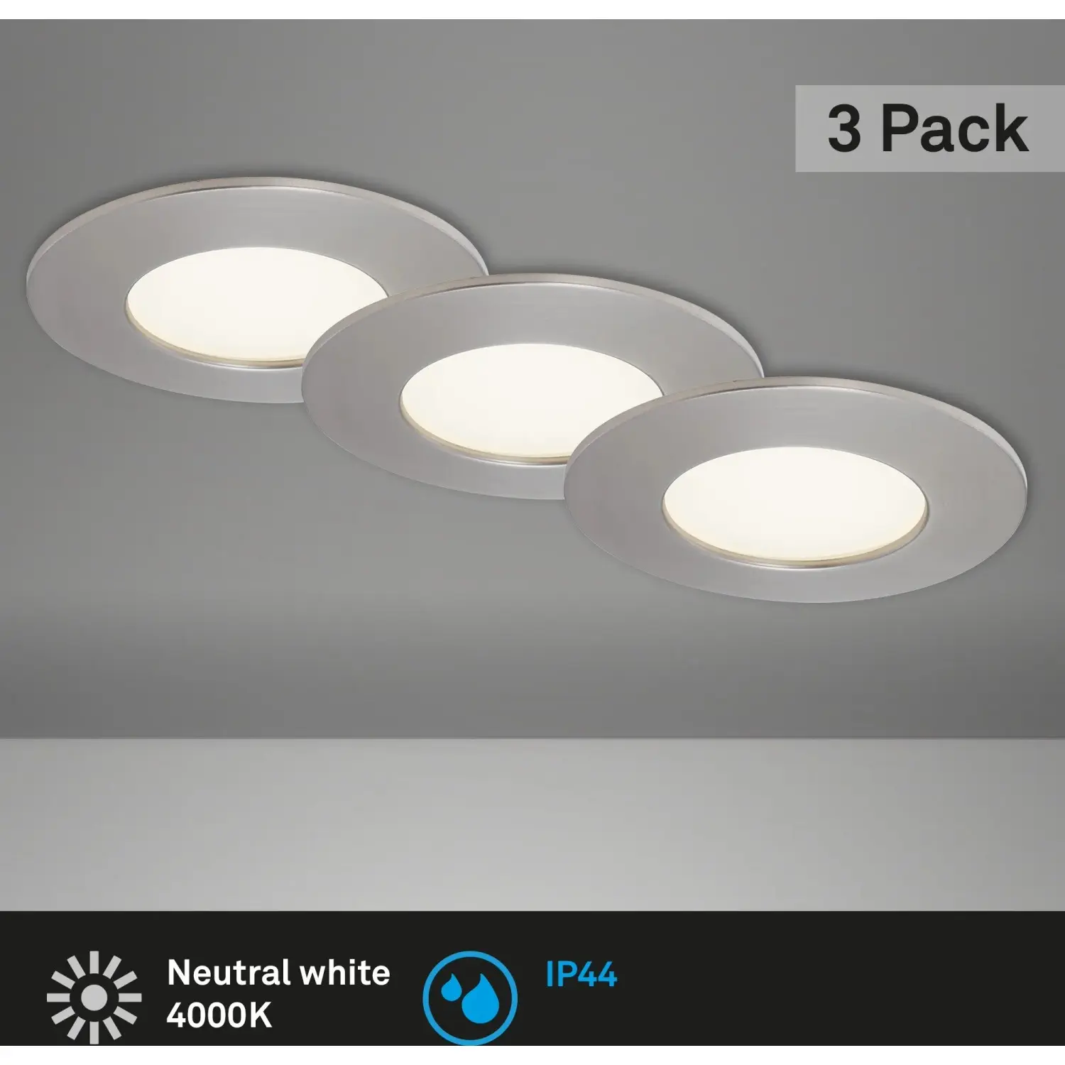 Briloner Vestavné LED svítidlo matný nikl V: 3 cm průměr: 8,5 cmř