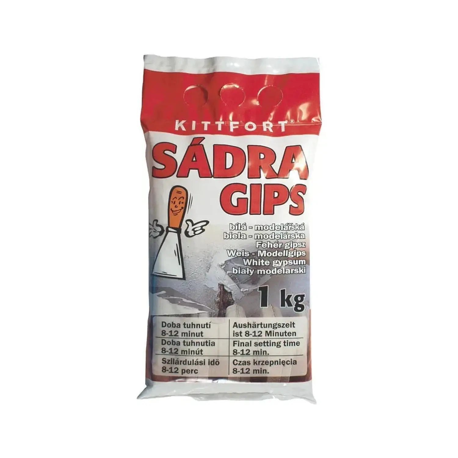 KITTFORT Modelářská sádra bílá GIPS 1 kg
