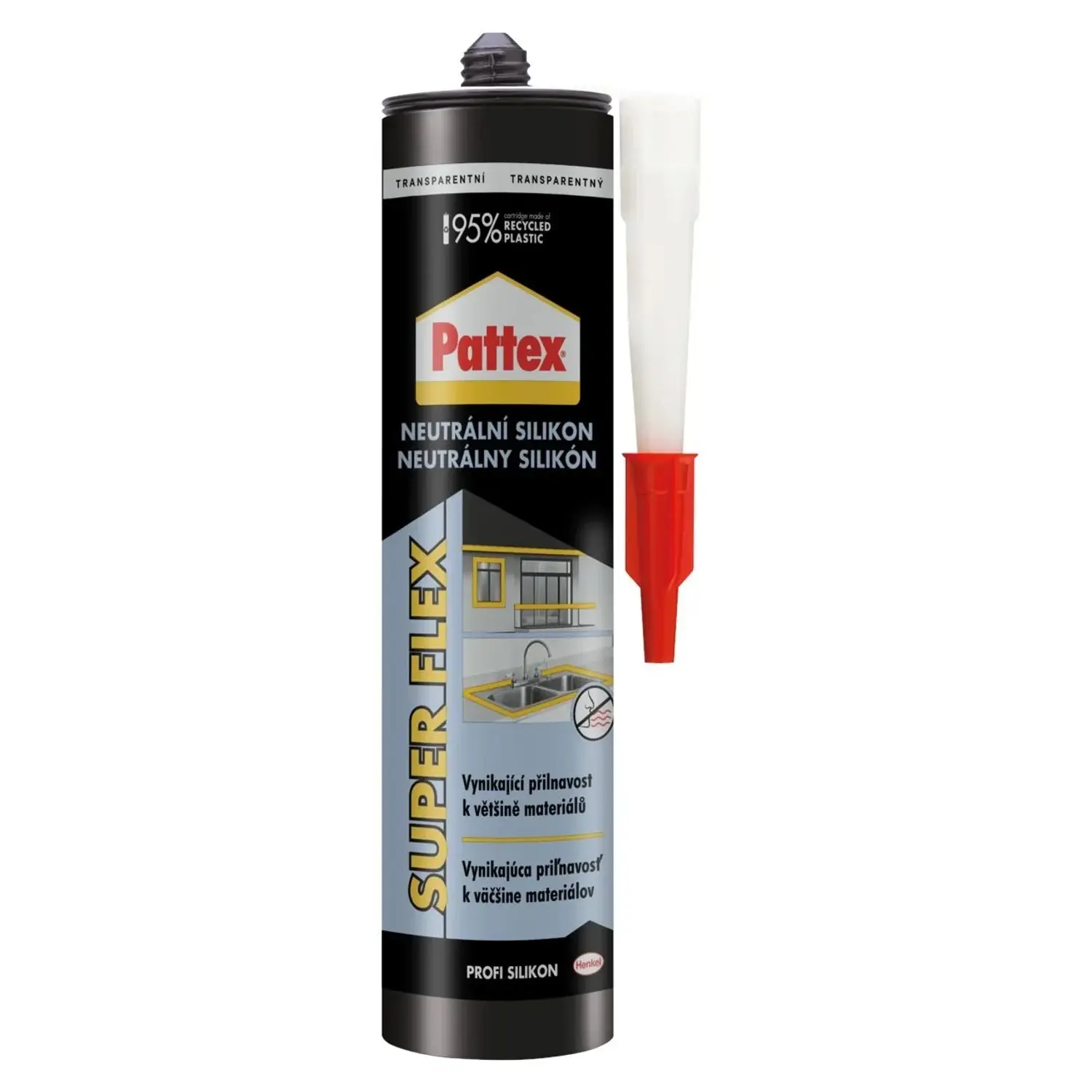 Pattex Neutrální tmel transparentní 280 ml