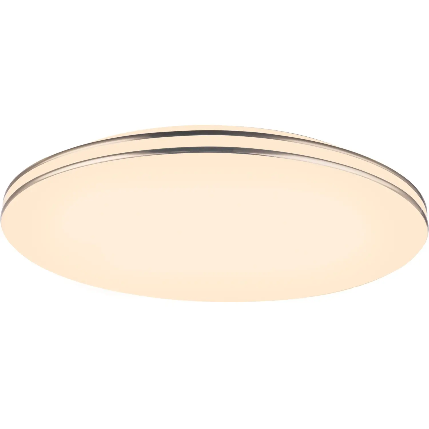 GLOBO Stropní LED svítidlo Pierre bílé chrom průměr 37 cm