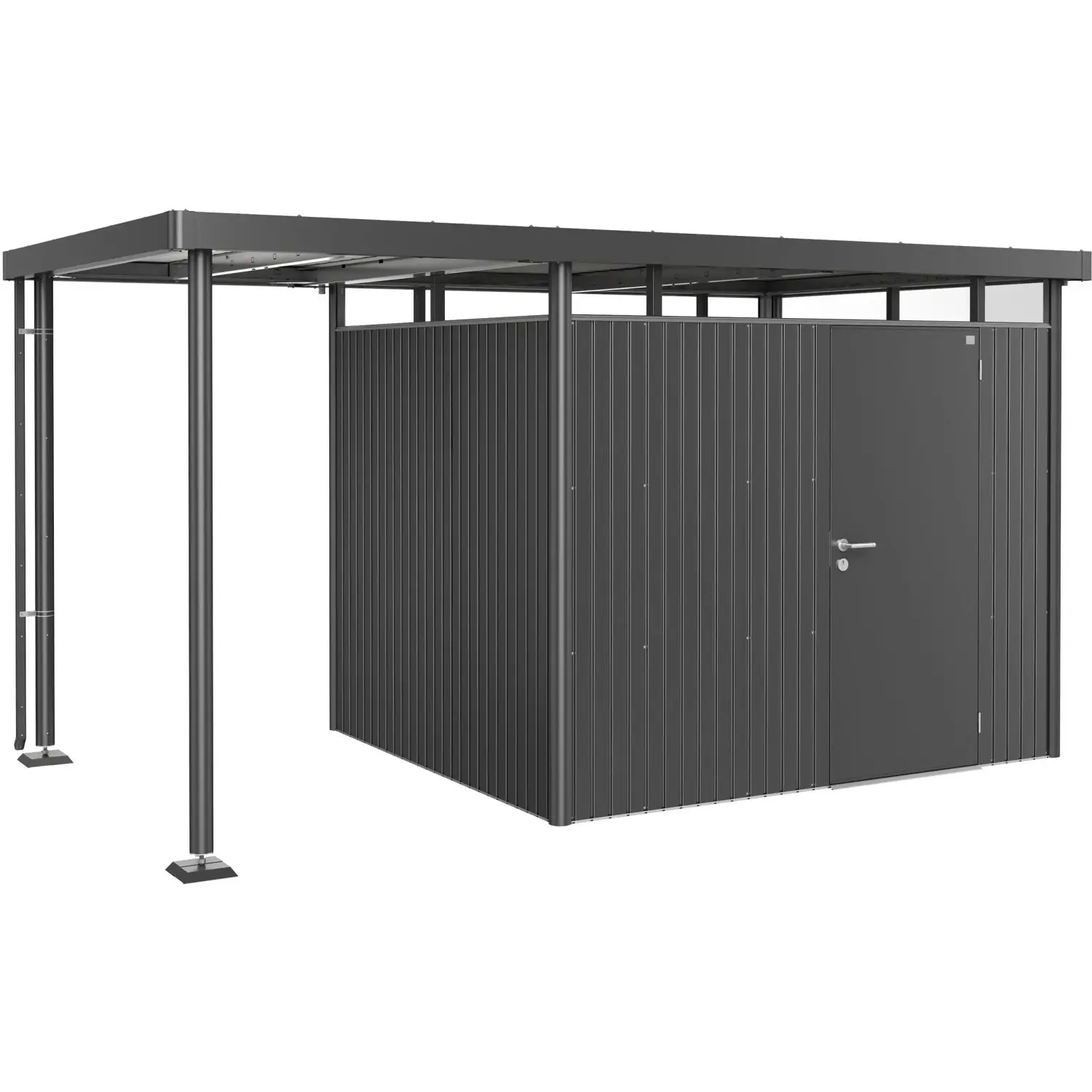 Biohort Boční střecha k zahradnímu domku HighLine H3 tmavě šedá, vel. S