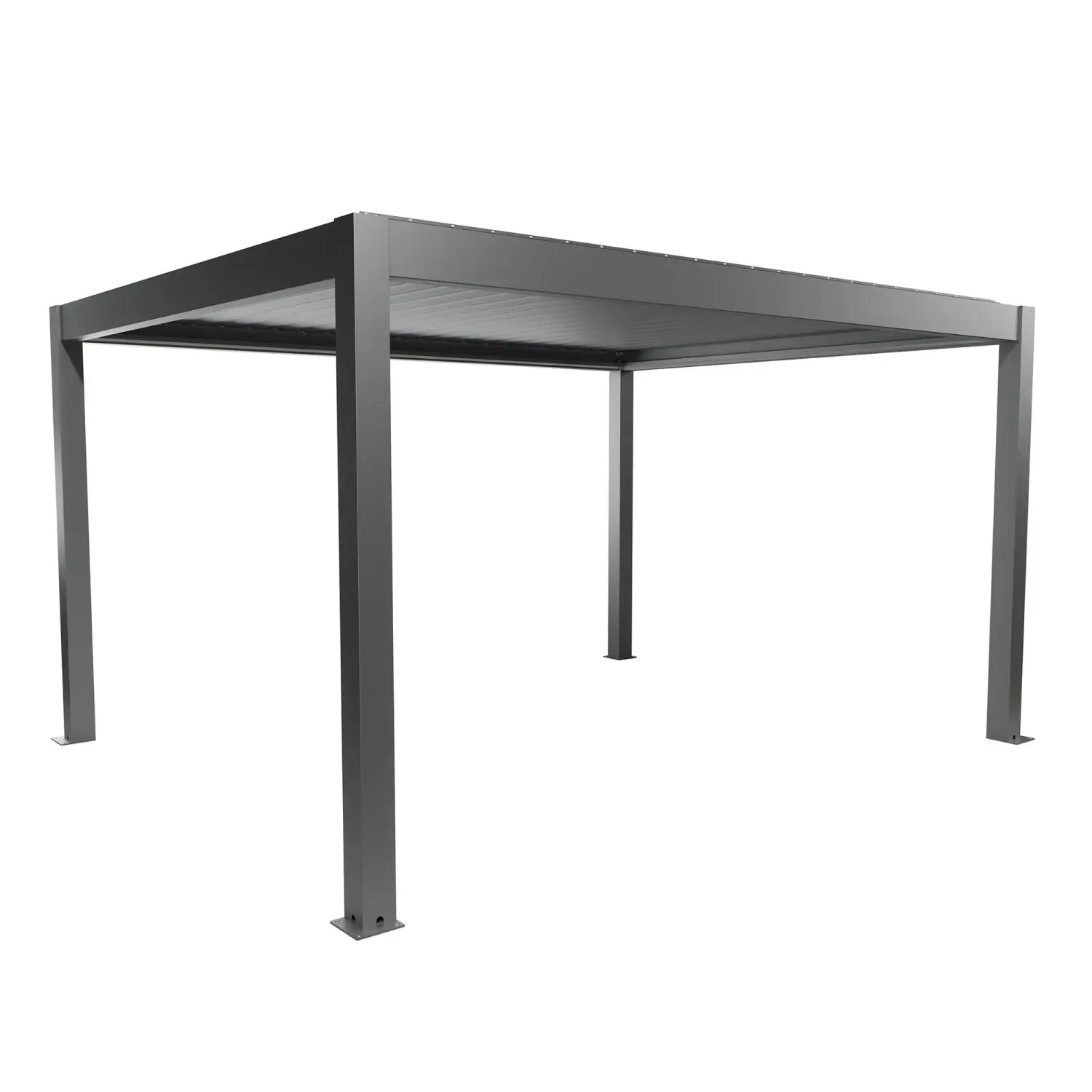 Biohort Pergola 4,5 x 3,5 křemenově šedá 460 x 367,5 cm