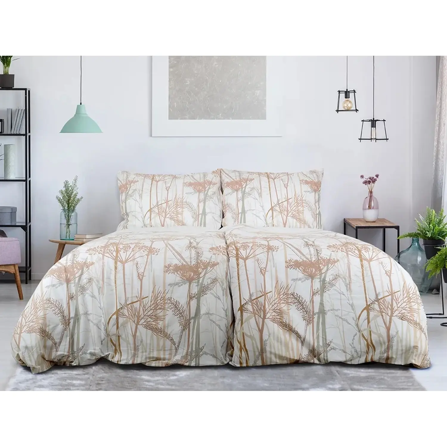 B.E.S. Bavlněné krepové povlečení TOP CLASS Caraway 140 x 200/70 x 90 cm