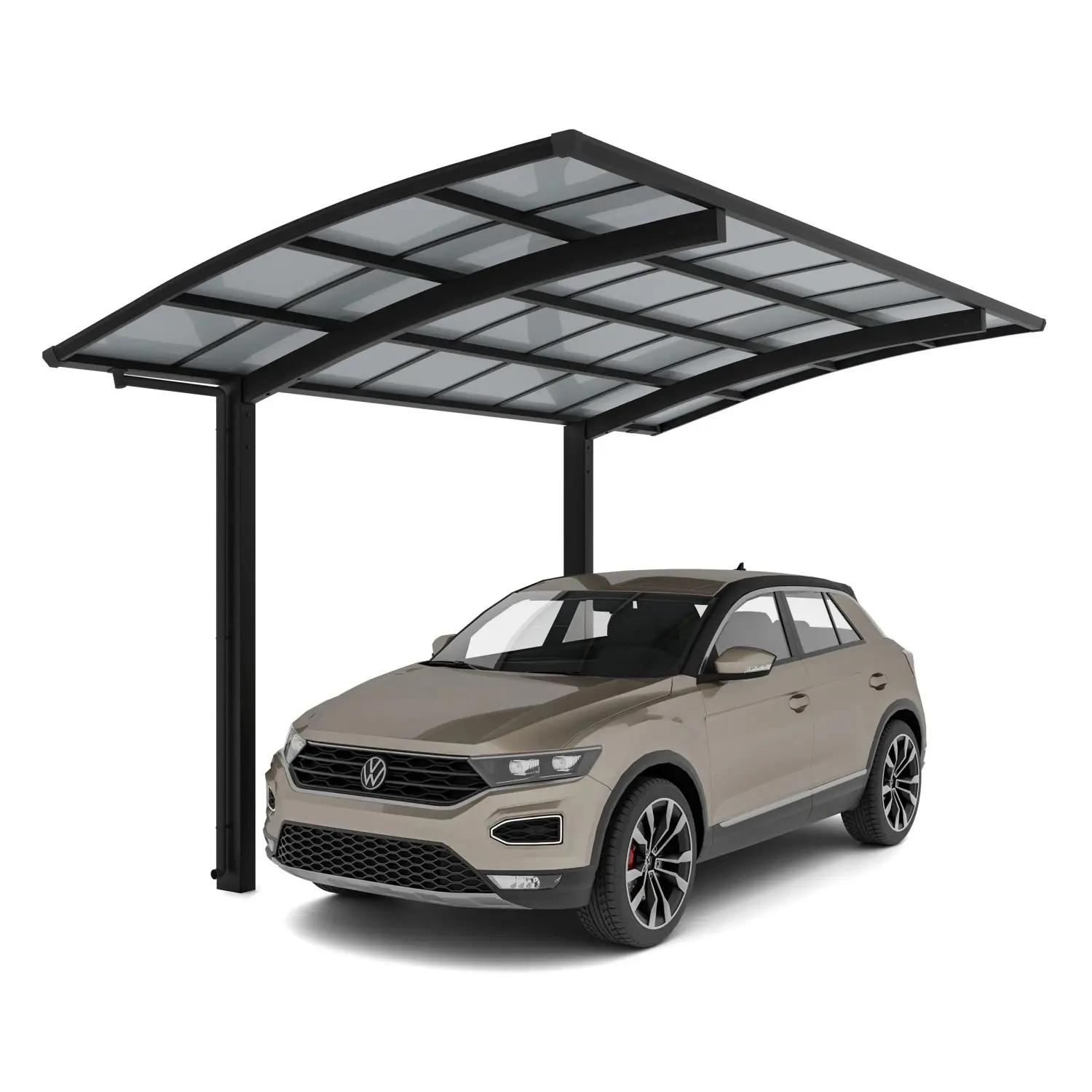 Ximax Alu přístřešek na auto Portoforte Typ 60 Standard černá 270 x 495 cm
