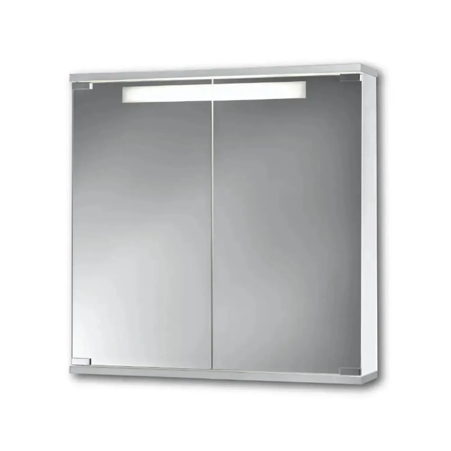 Jokey LED Zrcadlová skříňka Cento 60 LS barva hliníku, 65 x 60 x 14 cm