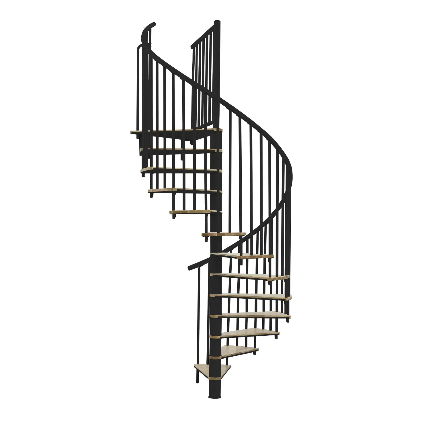 Minka STAIRS Kombinované točité schodiště Switch dub/černá pr. 140 cm
