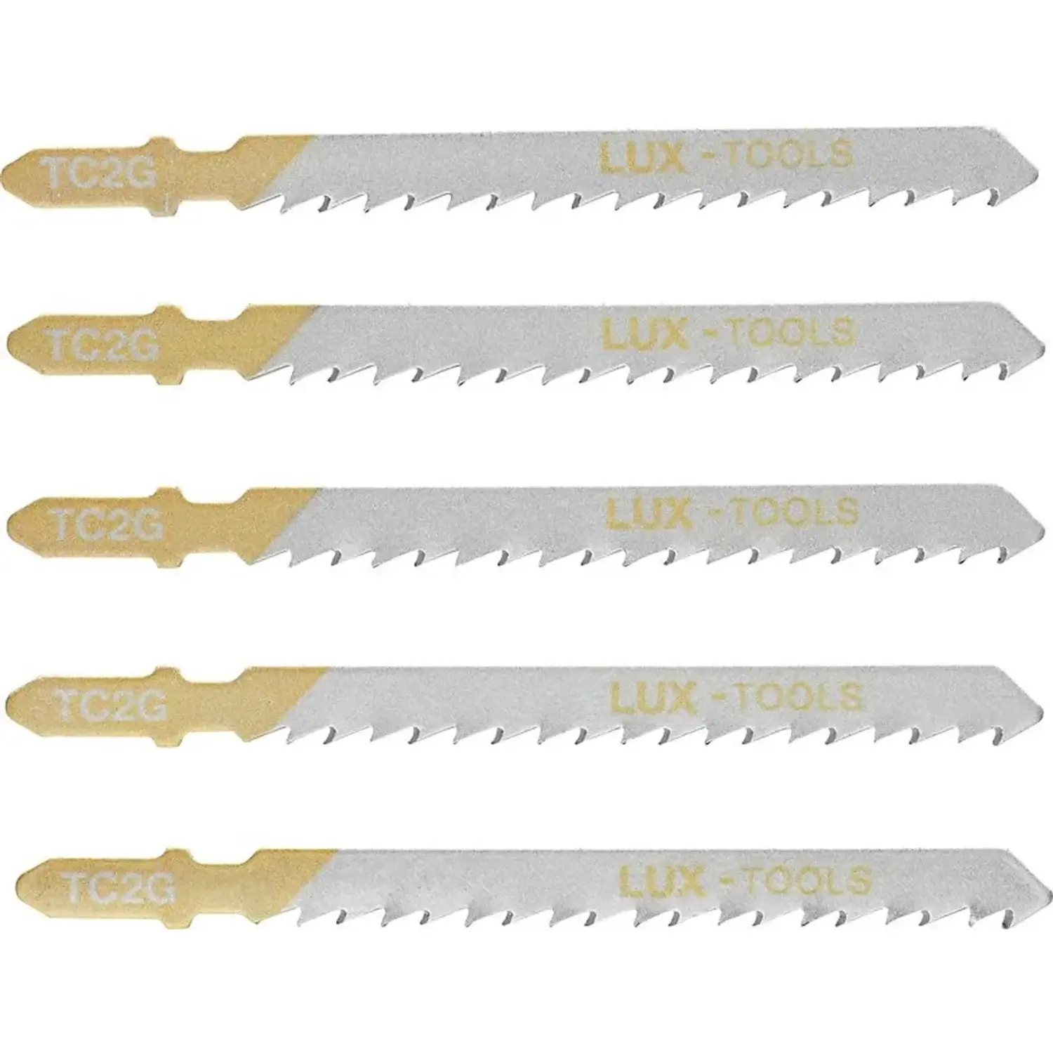 LUX-TOOLS Listy přímočaré pily na dřevo upínání T 75 mm hrubé