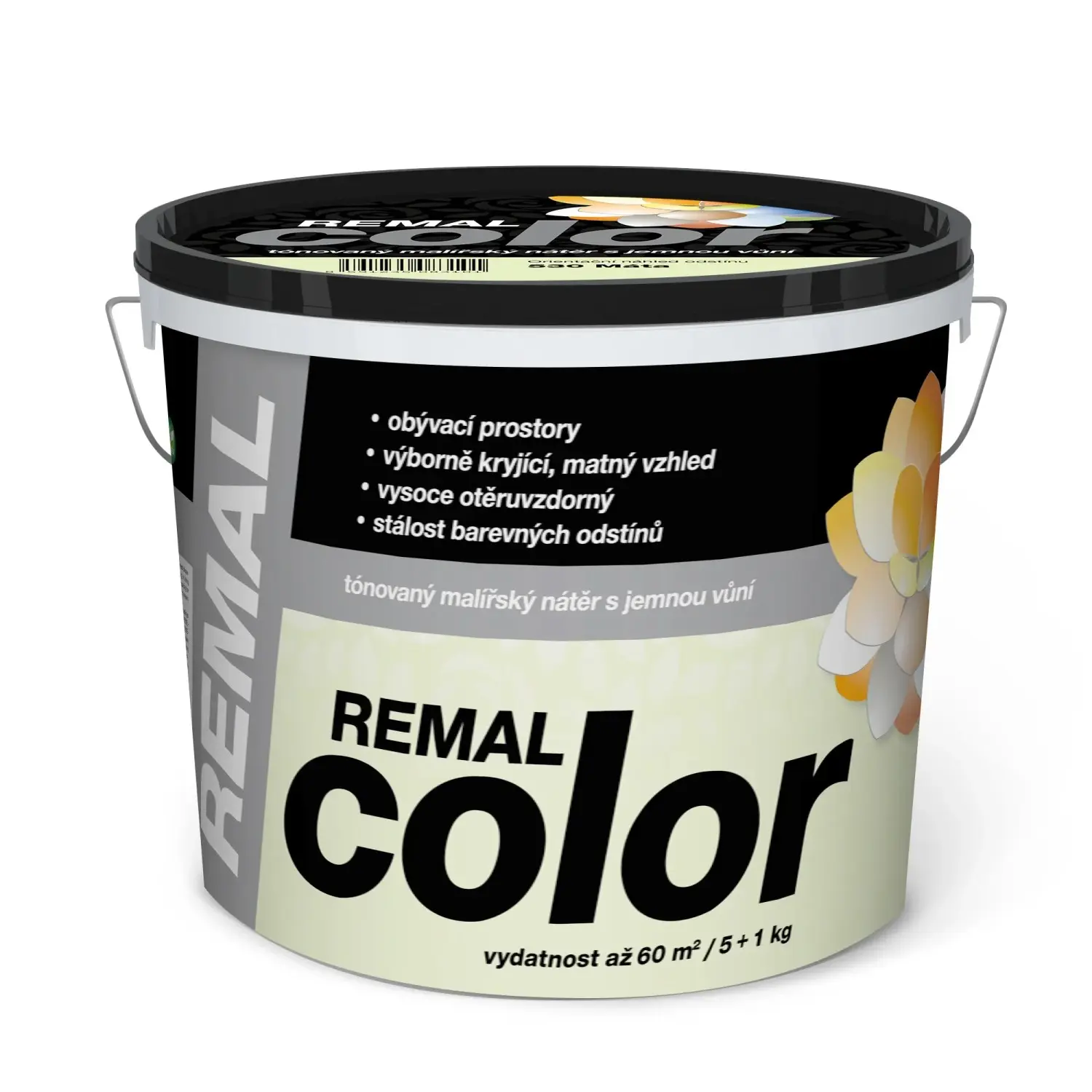 REMAL Color Tónovaný malířský nátěr s jemnou vůní, 530 Máta, 5 + 1 kg