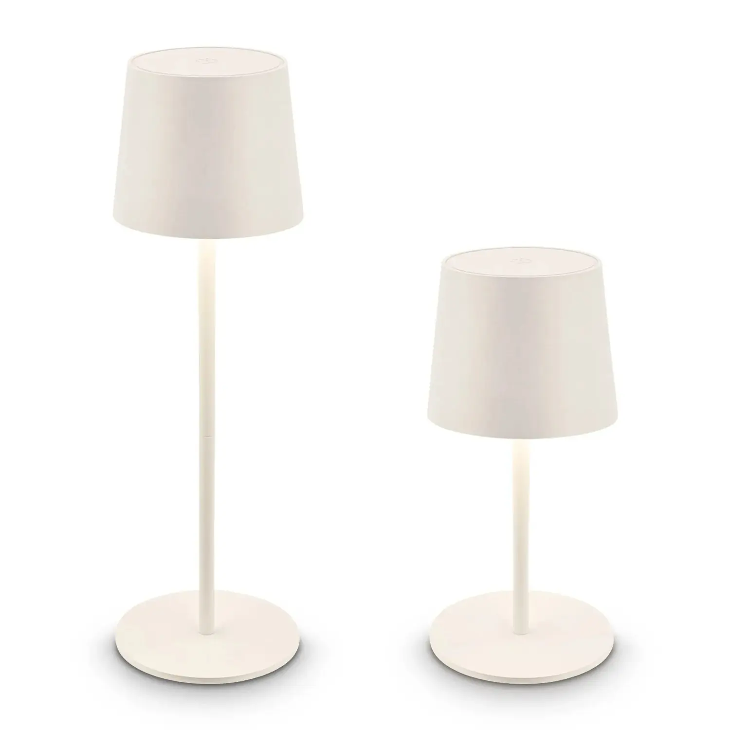BRILO Dobíjecí LED stolní lampa Bota, 2,6W, 120lm, IP44, stará bílá, pr. 11x33cm