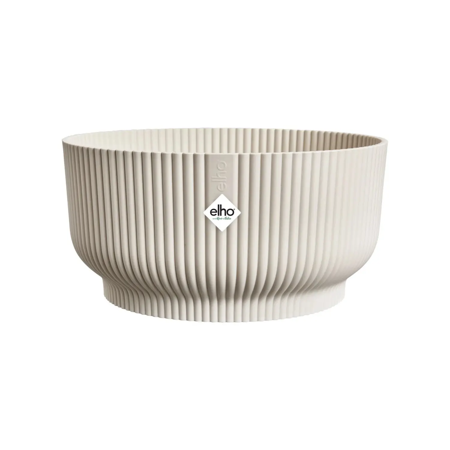 elho Miska na rostliny Vibes Fold Bowl lněná bílá pr. 25 x 12 cm
