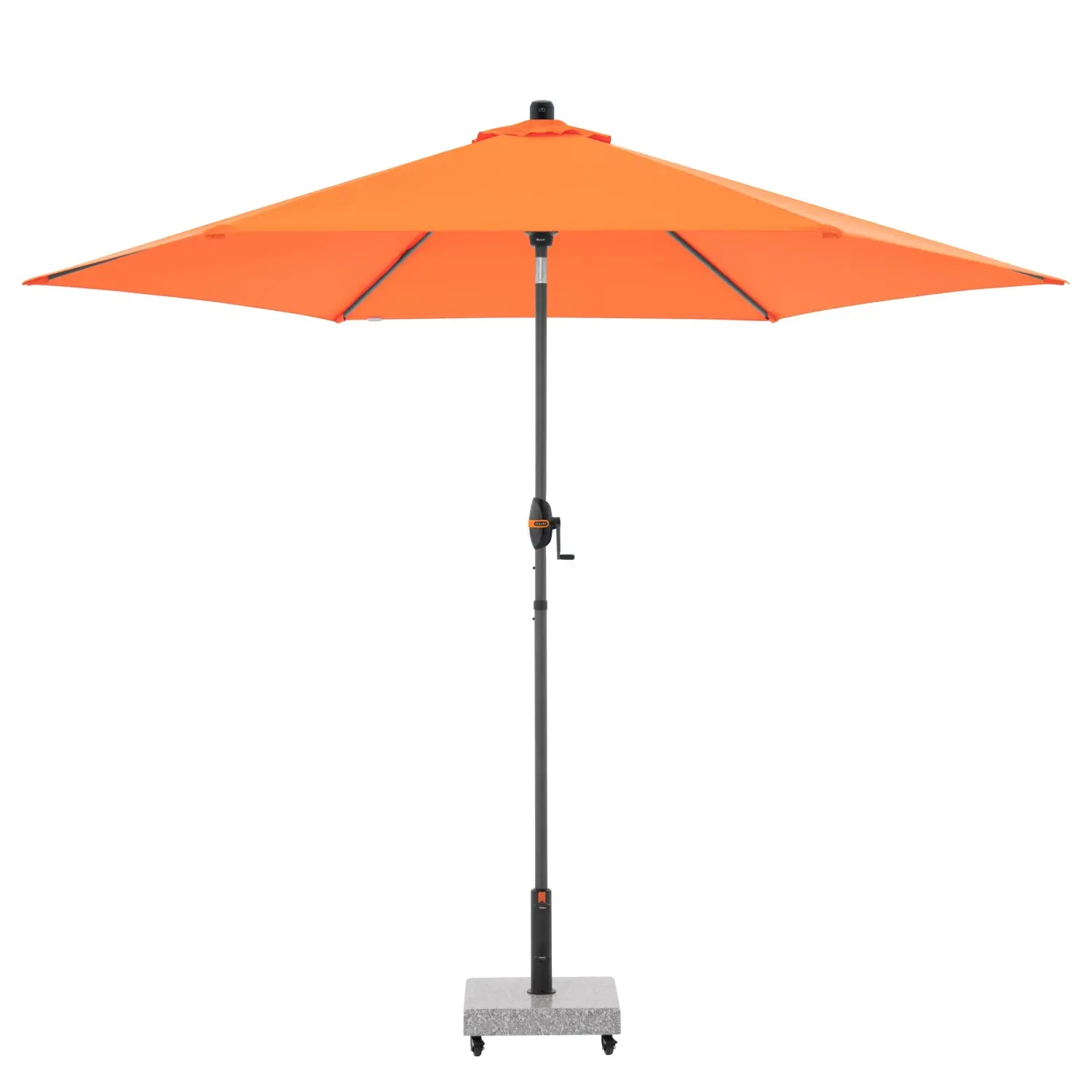 Doppler Slunečník MyZone s automatickým naklápěním klikou oranžový pr. 305 cm