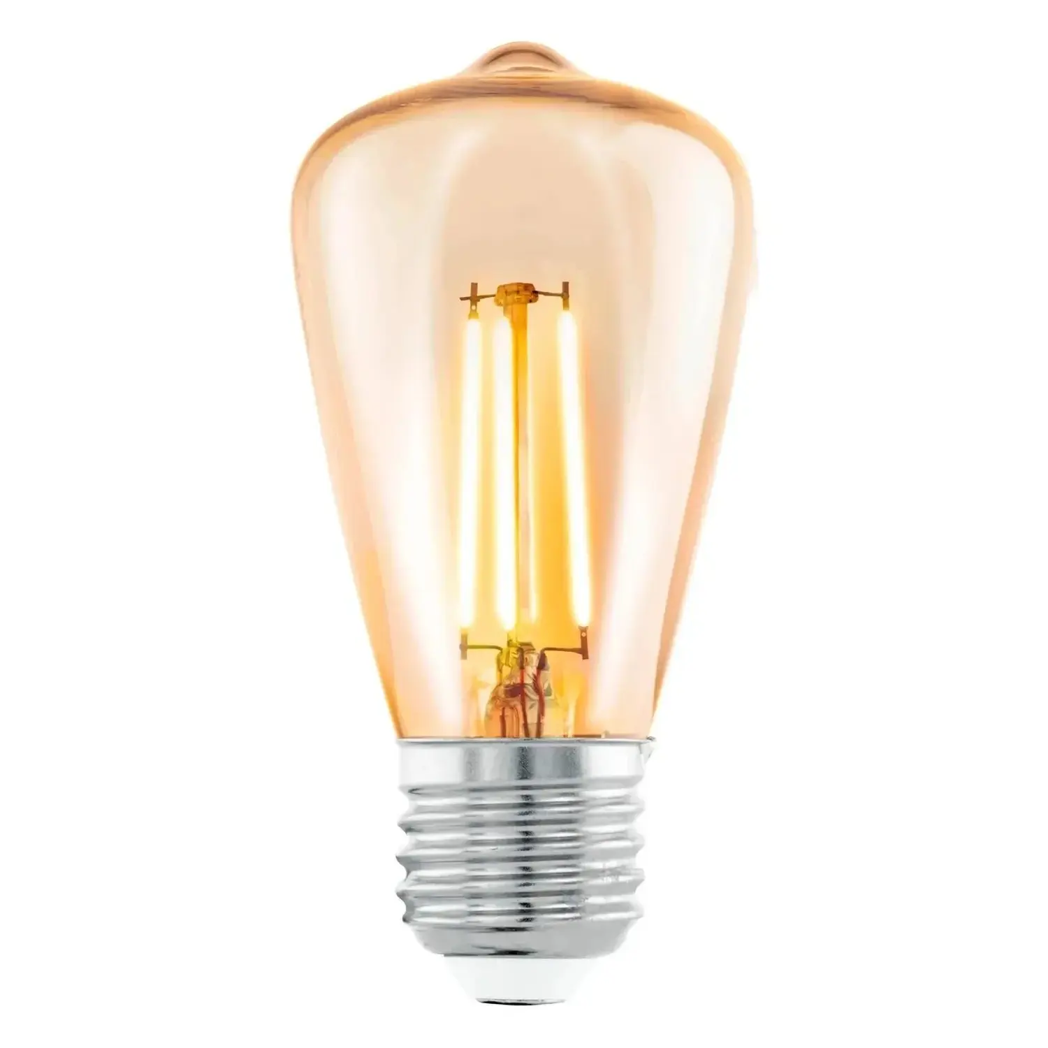 EGLO LED žárovka E27 ST48 4W 270lm 2200K, jantarové sklo