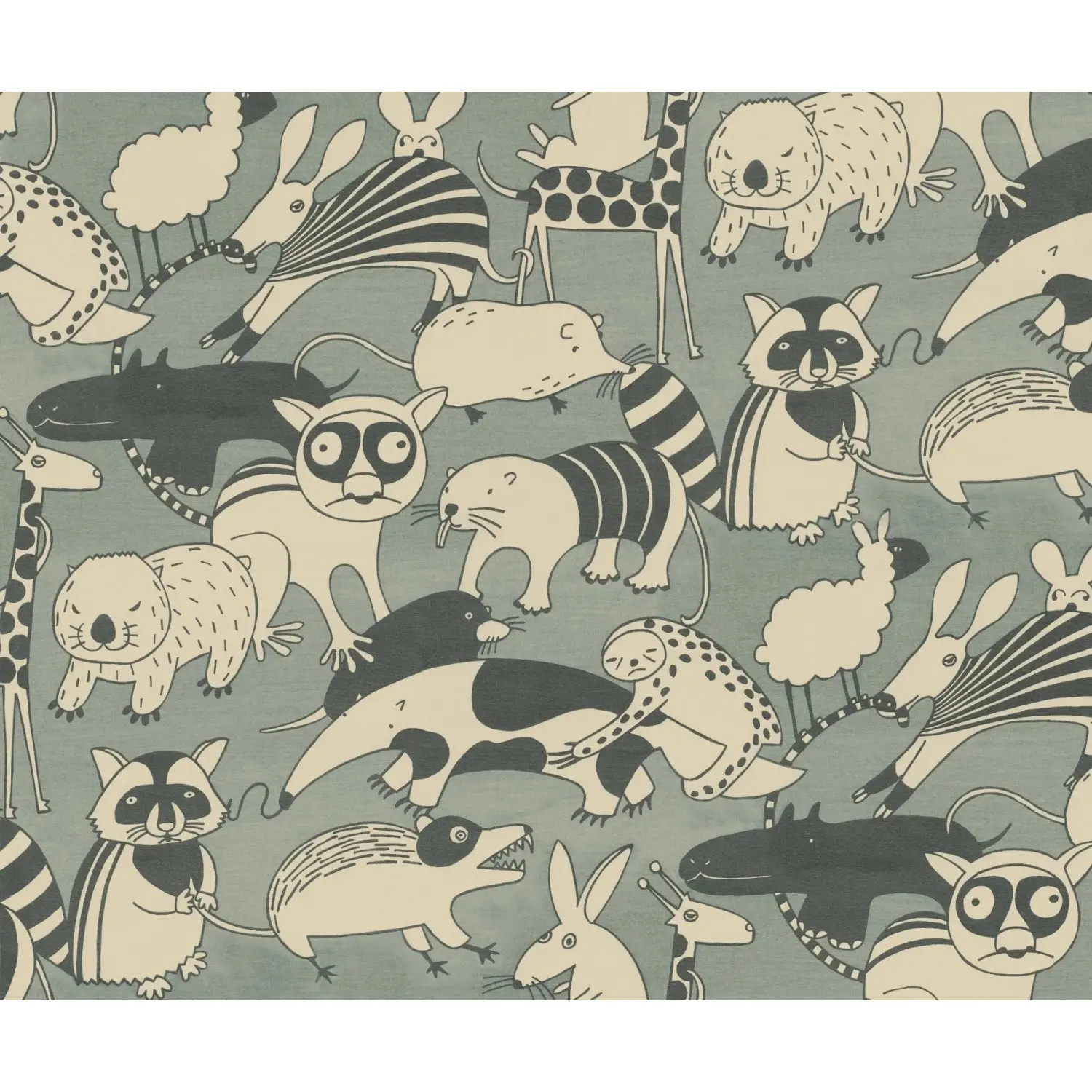 Komar Vliesová fototapeta Wobble Zoo 250 x 300 cm