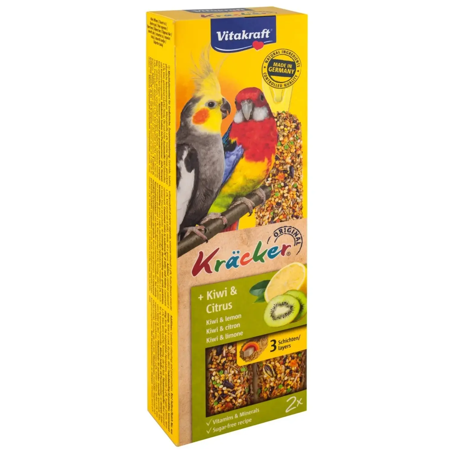 Vitakraft Bird Kräcker parrot australina kiwi tyčinka 2ks