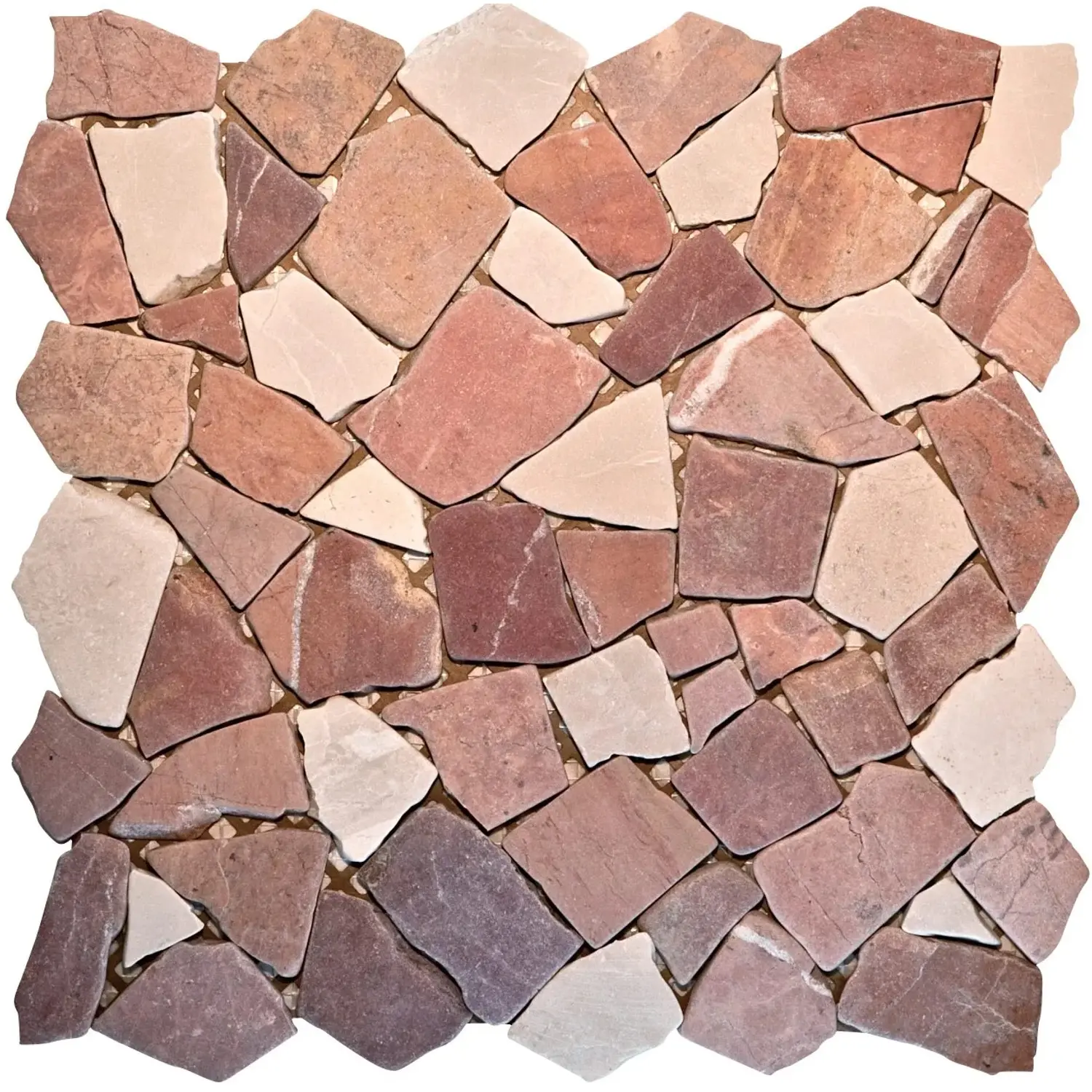 Euro Stone Kamenná mozaika Poly Rosso Verona/Biancone 30,5 x 30,5 cm