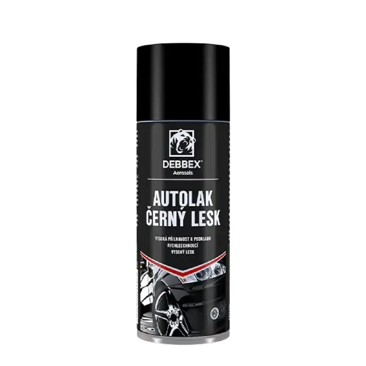 DEBBEX Autolak černý lesk 400 ml