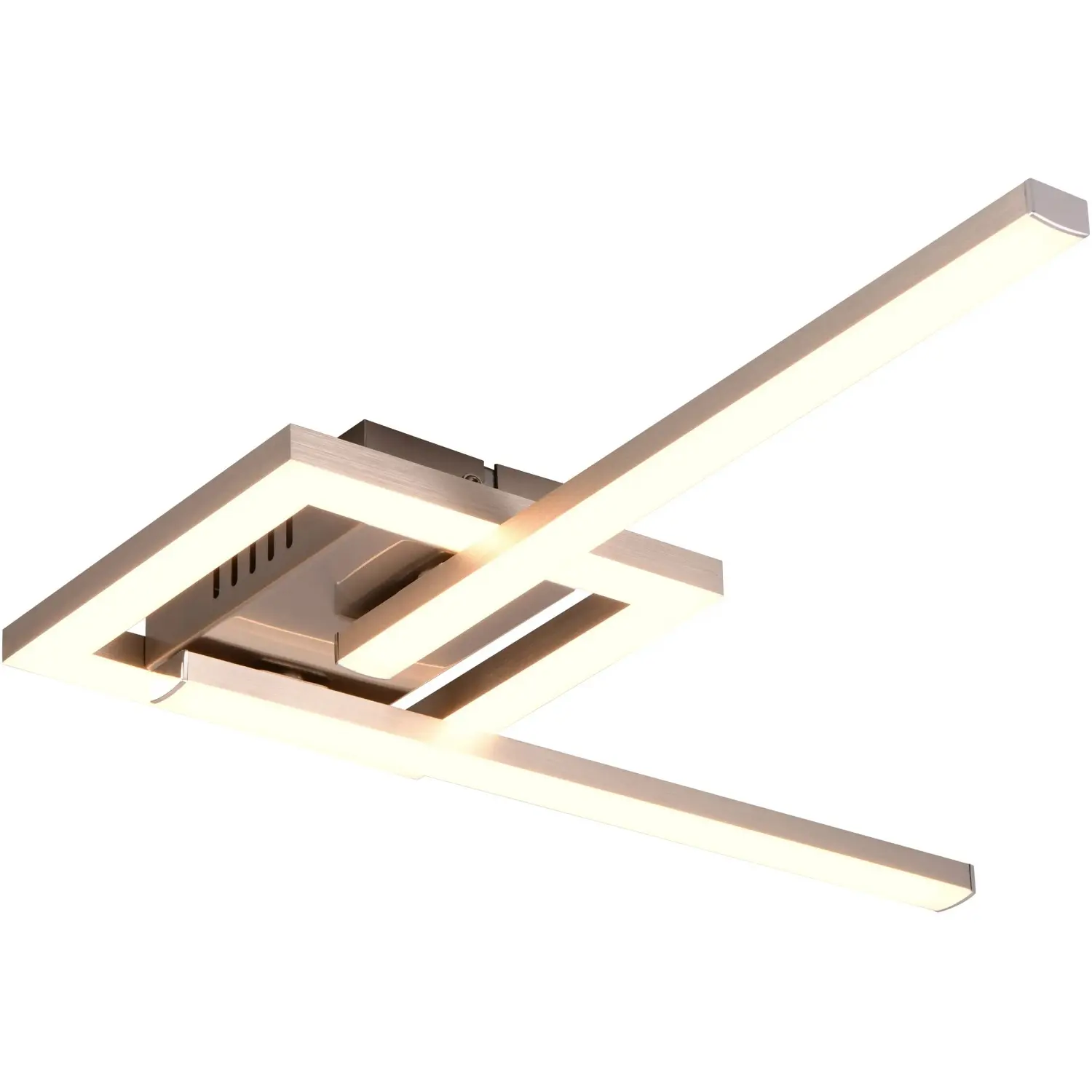 Reality LED stropní svítidlo VIALE matný nikl 17W, 1860lm, 3000K, 54 x 5 x 16cm