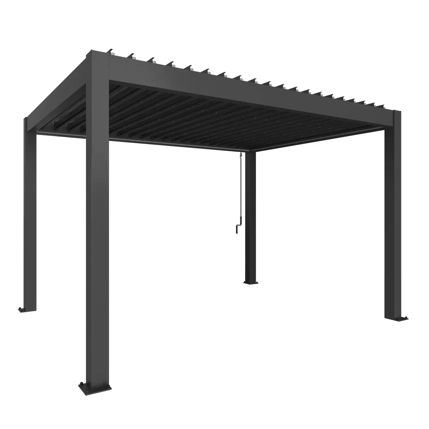 Biohort Pergola 4 x 3 tmavě šedá 404,5 x 312 cm