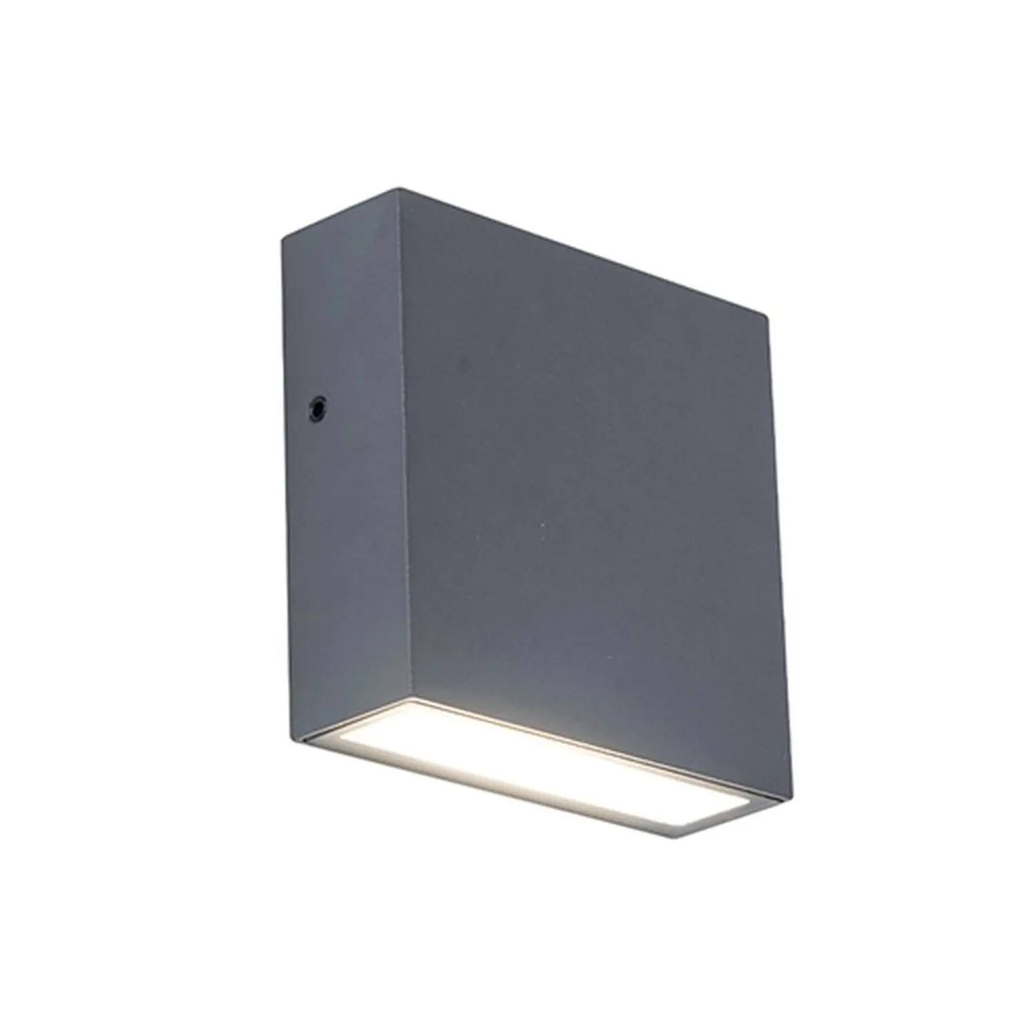 LUTEC LED nást. svítidlo GEMINI FX tm. šedé 9,5W 750lm 4000K IP54 38x110x110mm