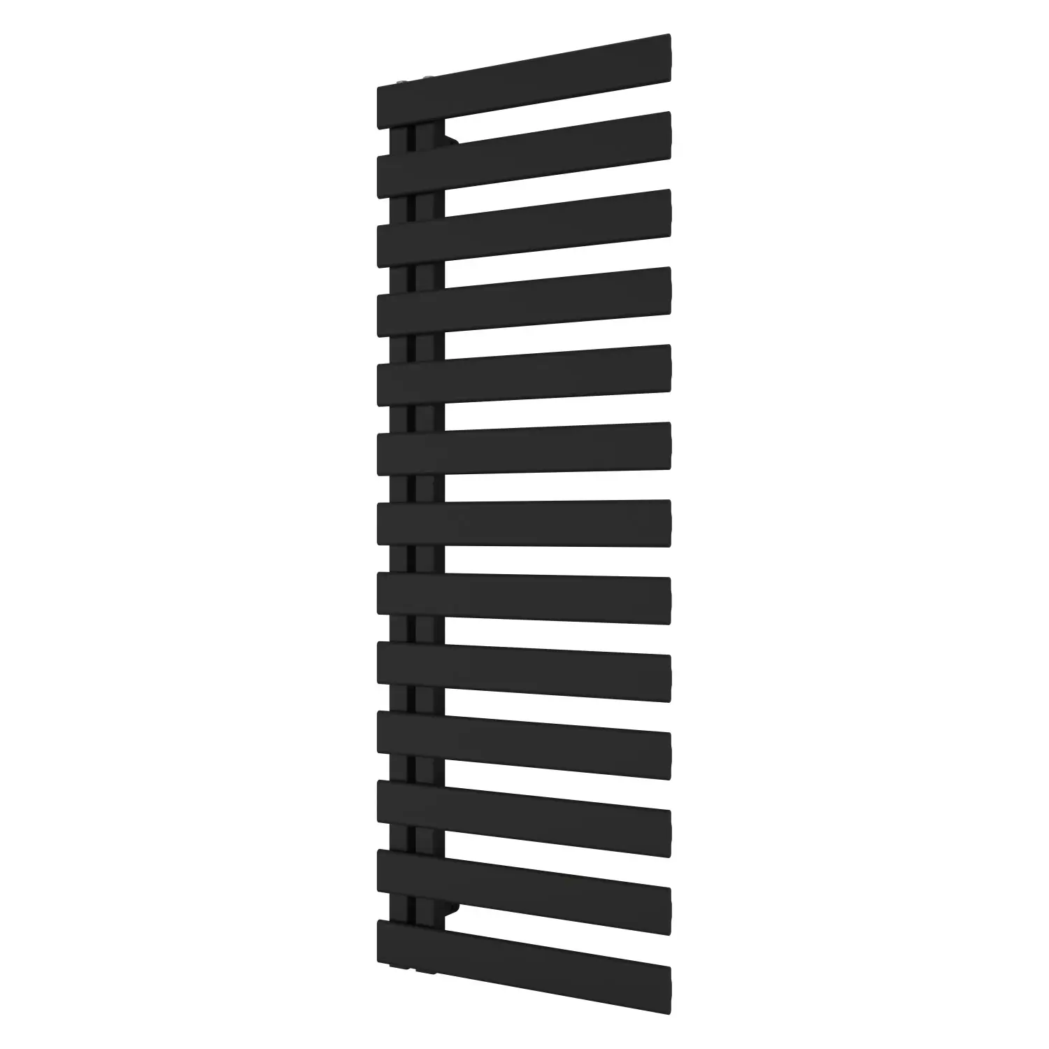 Azur Designový koupelnový radiátor Lilly, 751 W, černá, 140 x 60 cm