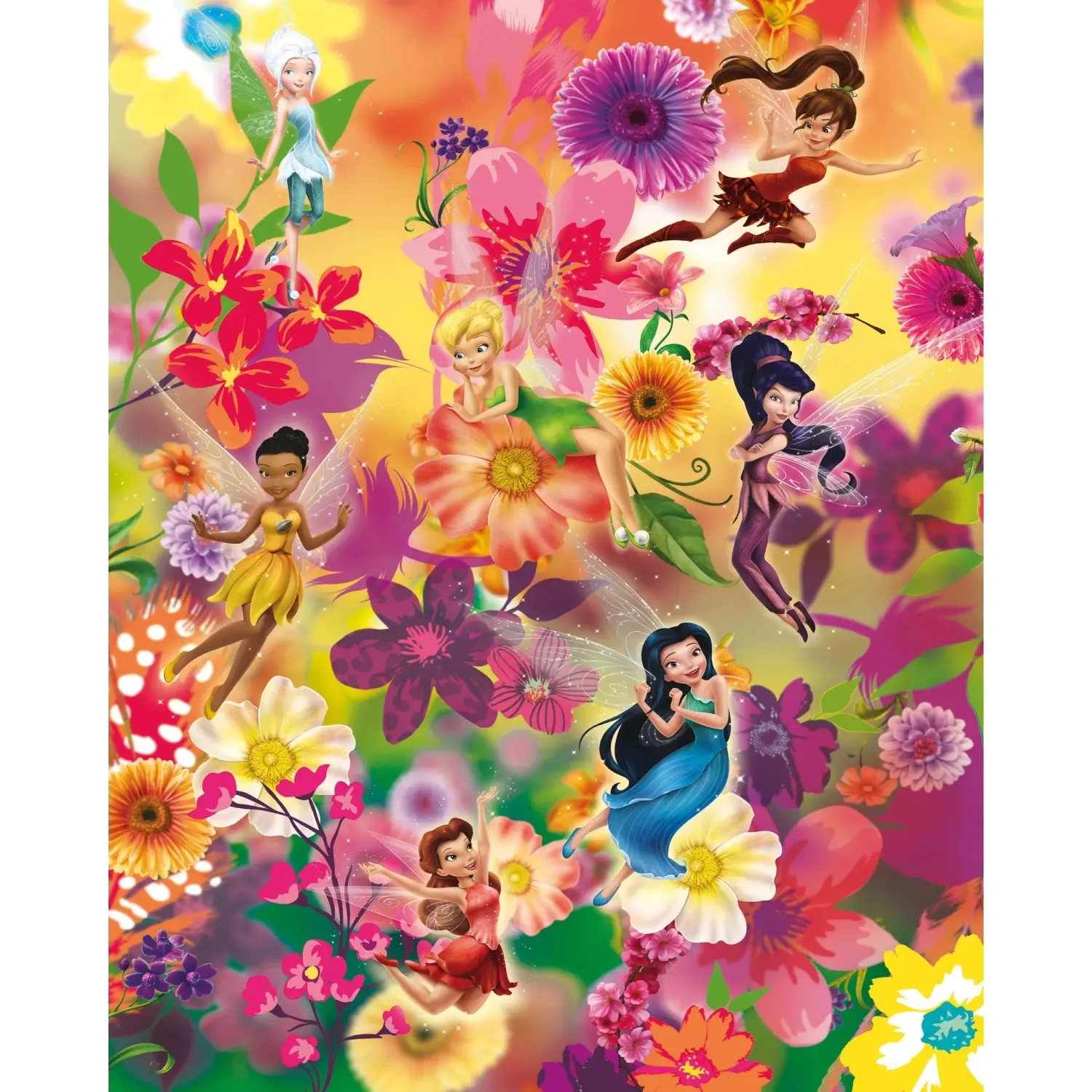 Komar Vliesová fototapeta Fairies Flowers 200 x 250 cm