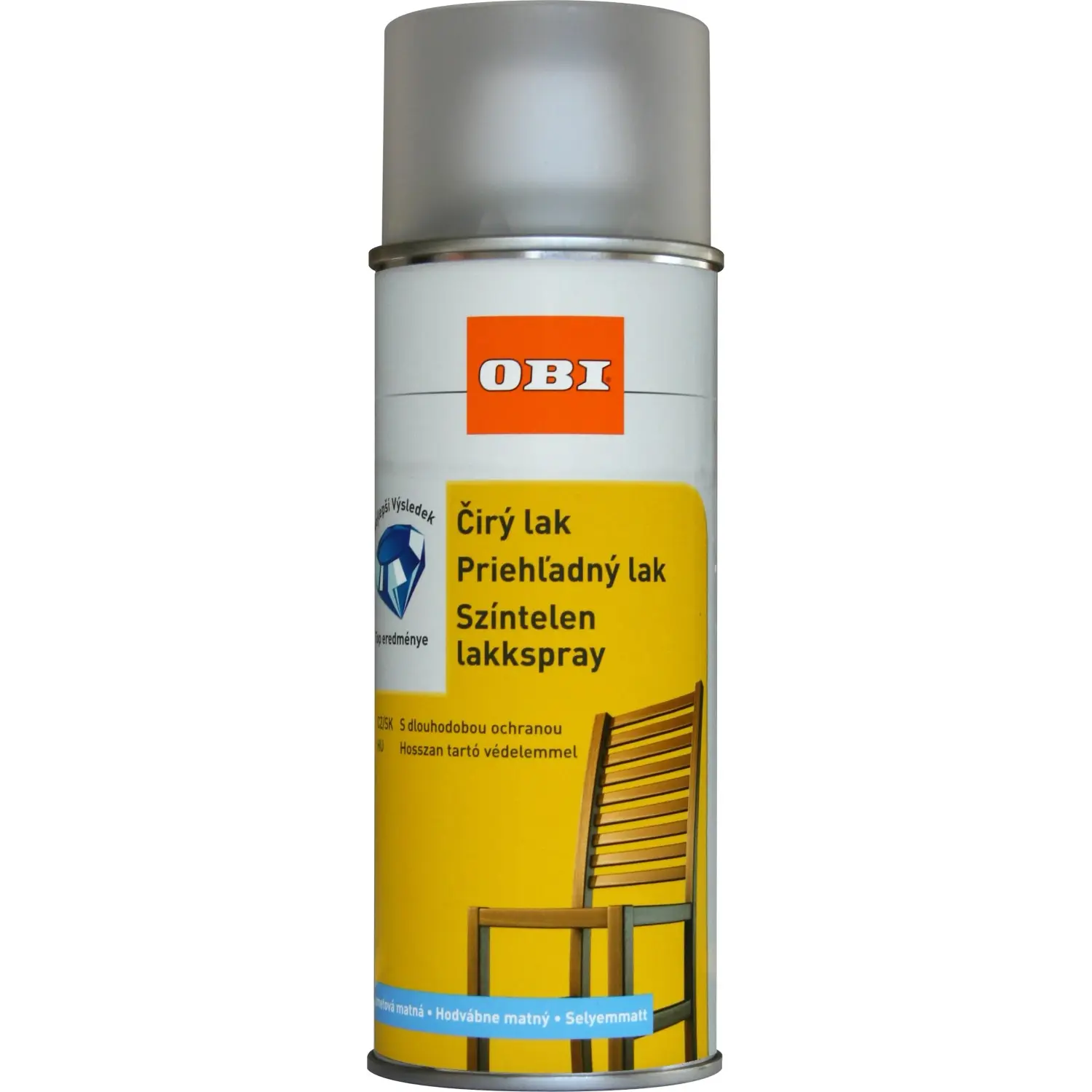 OBI Barva ve spreji polomatná bezbarvá 400 ml