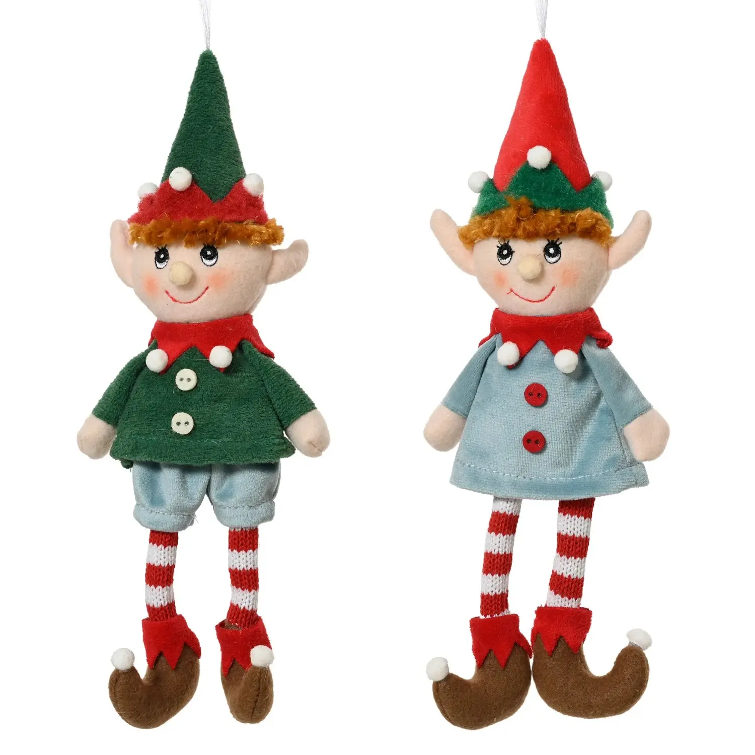 Decoris Závěsná vánoční dekorace elf, různé druhy, 10 x 5 x 27 cm