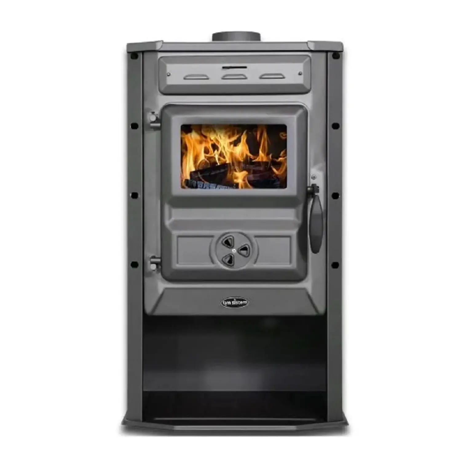 Tim Sistem Krbová kamna Čarobna pec, šedá, 7 kW, 83,5 x 49 x 51 cm
