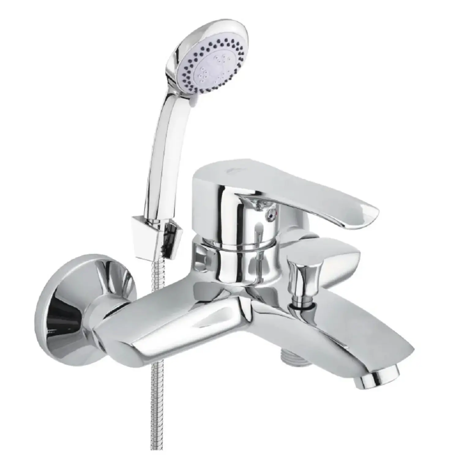 Rubineta Nástěnná vanová baterie Trento-10/K s příslušenstvím, 150 mm, chrom