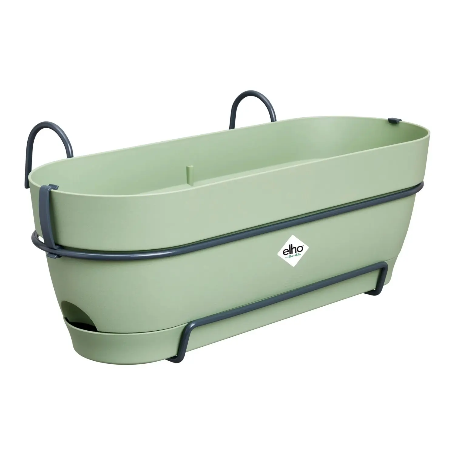 Elho Balkonový truhlík Vibia Campana Trough All-in-1, zelená, 50 x 26 x 17 cm