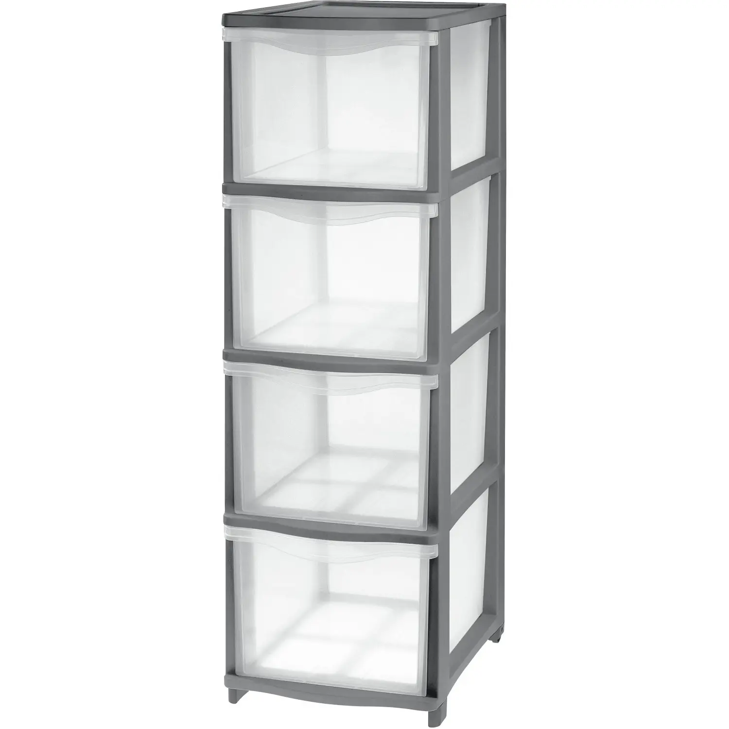 Tontarelli Zásuvkový box Cover Line, antracit, 4 zásuvky, 27 cm x 83 cm x 37 cm