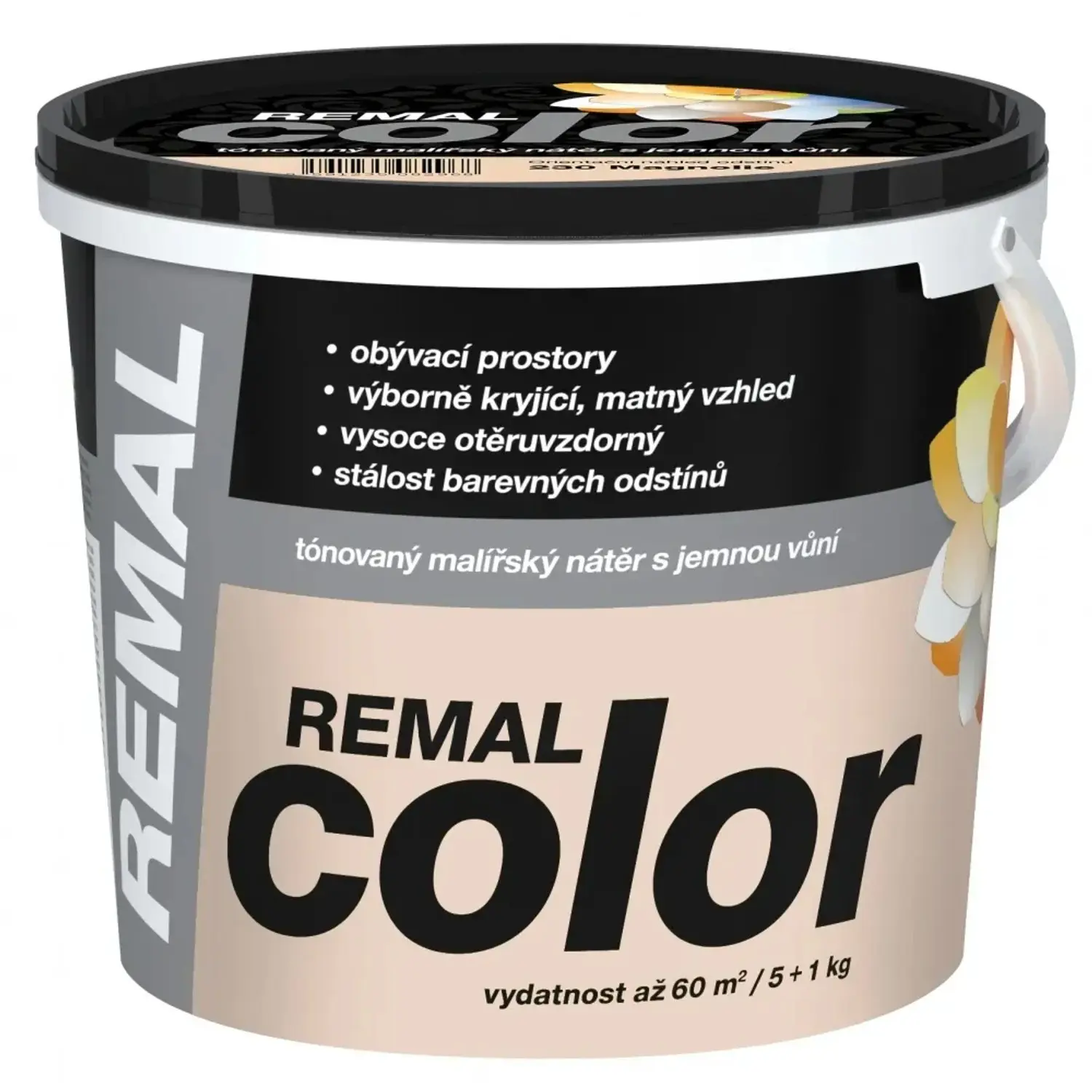REMAL Color Tónovaný malířský nátěr s jemnou vůní, 270 Cappuccino, 5 + 1 kg