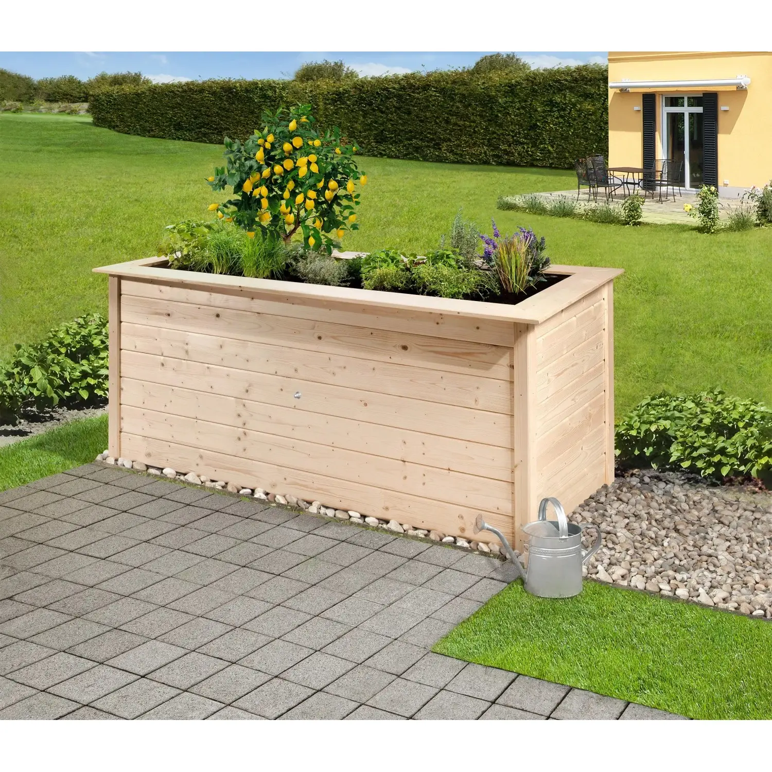 Weka Vyvýšený záhon Herba, přírodní 205 x 80 x 81 cm
