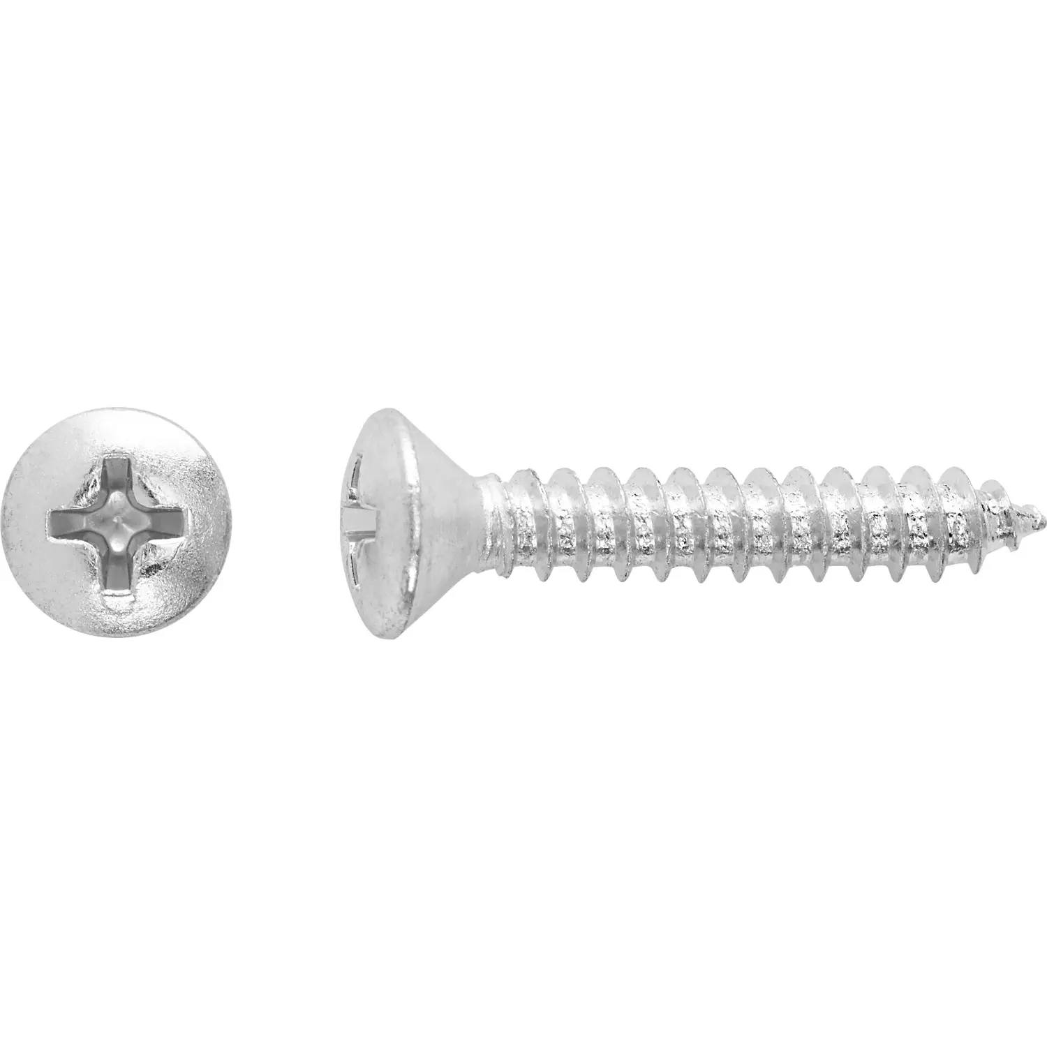 Vrut do plechu s čočkovou hlavou PH2 plný závit pozinkovaná ocel 4,2x19 mm, 12ks