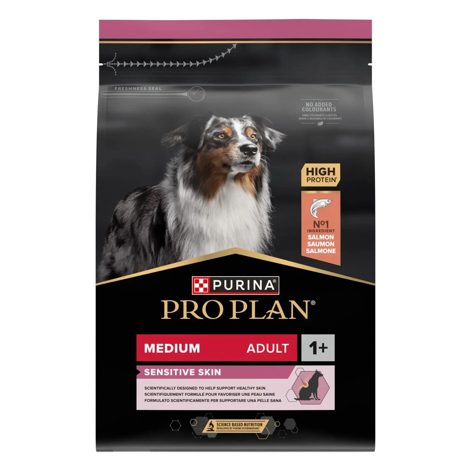 PRO PLAN Medium Adult Sensitive Skin Granule pro psy losos 3 kg