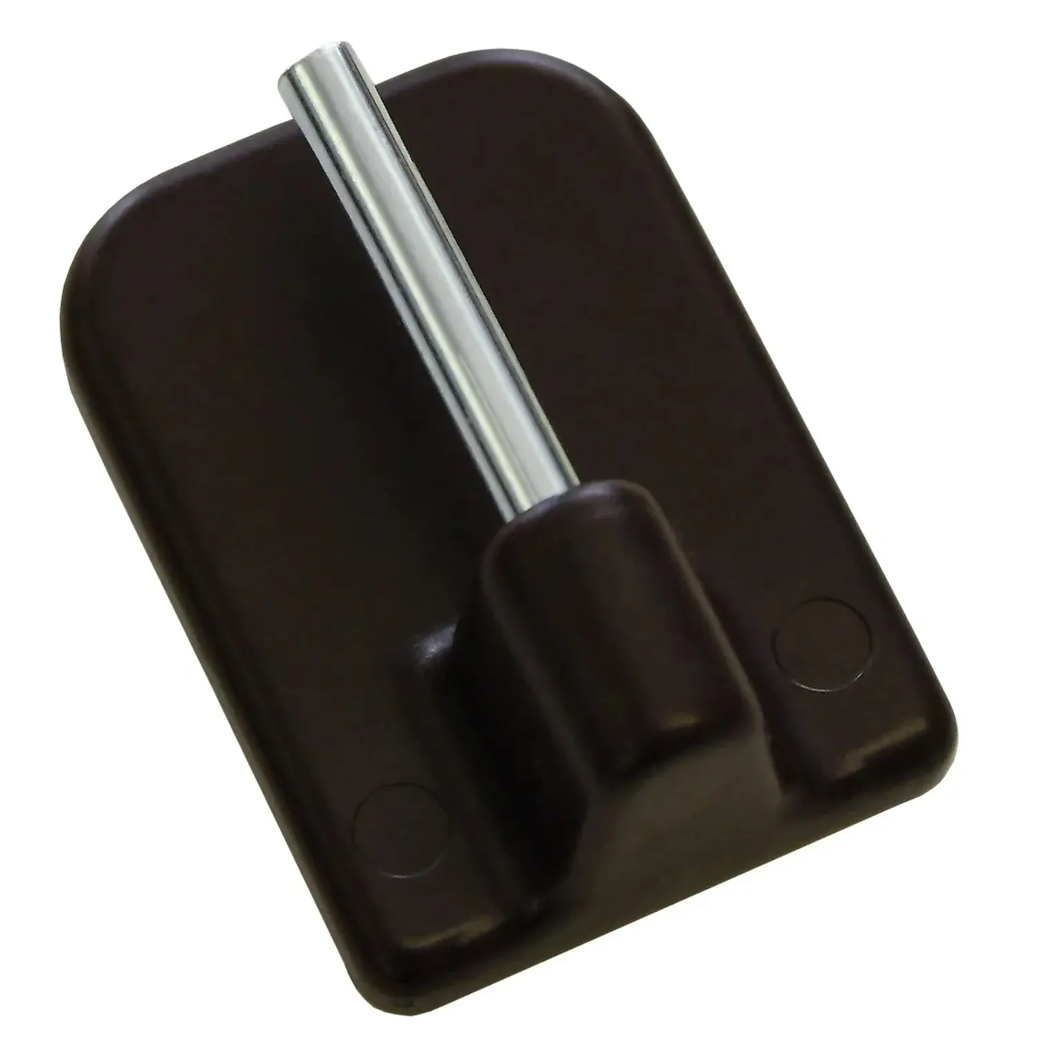 Gardinia Nalepovací háček pro vitrážní tyč, hnědý, 4 ks, v. 11 mm