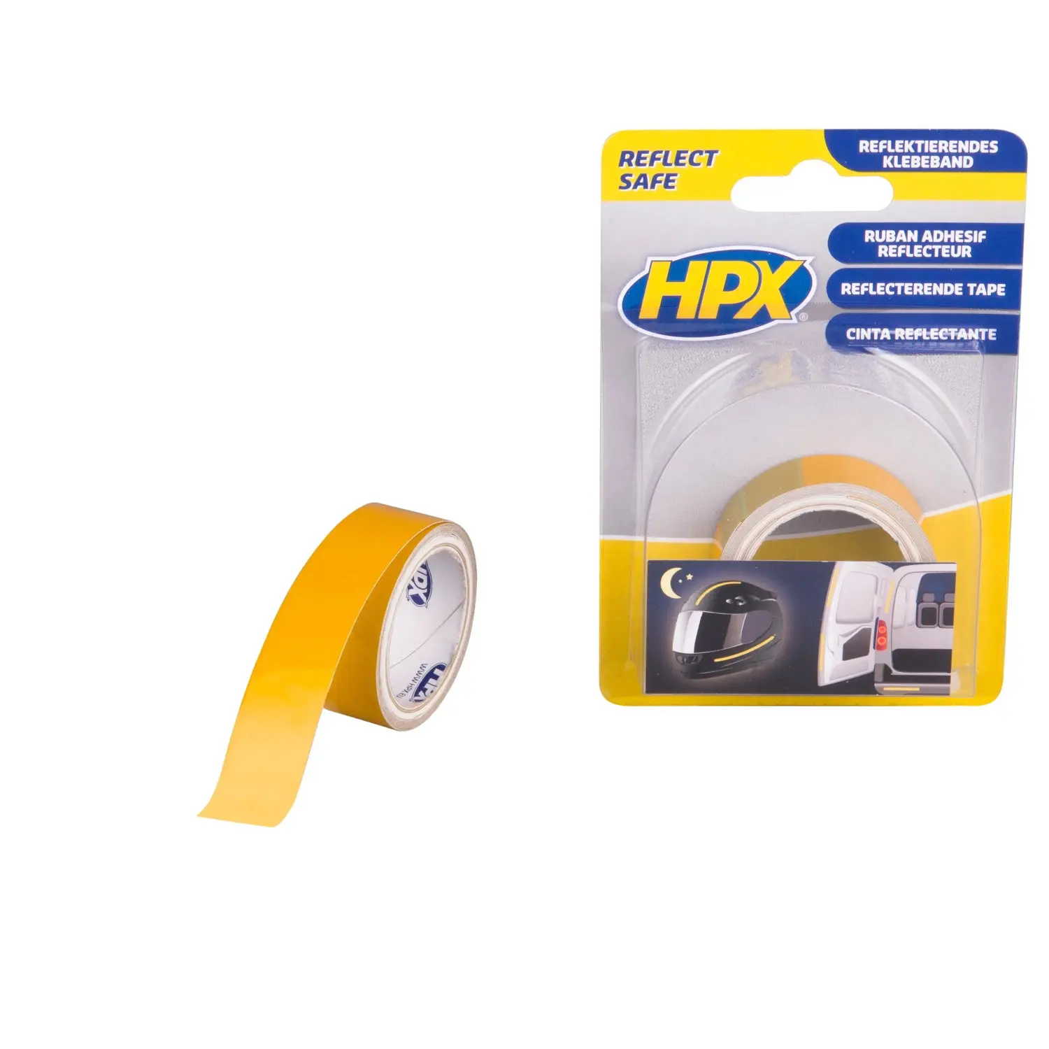 HPX Páska reflexní, žlutá, 19 mm x 1,5 m