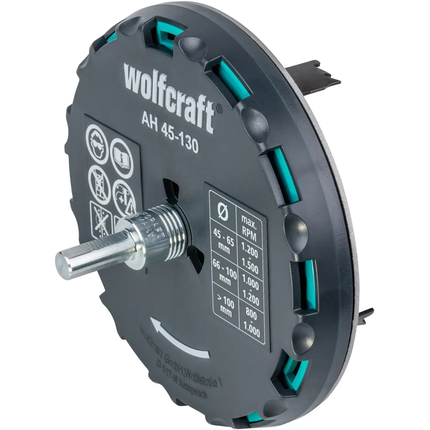 AH 45-130 děrovka nastavitelná ø45-130 Wolfcraft 5978000